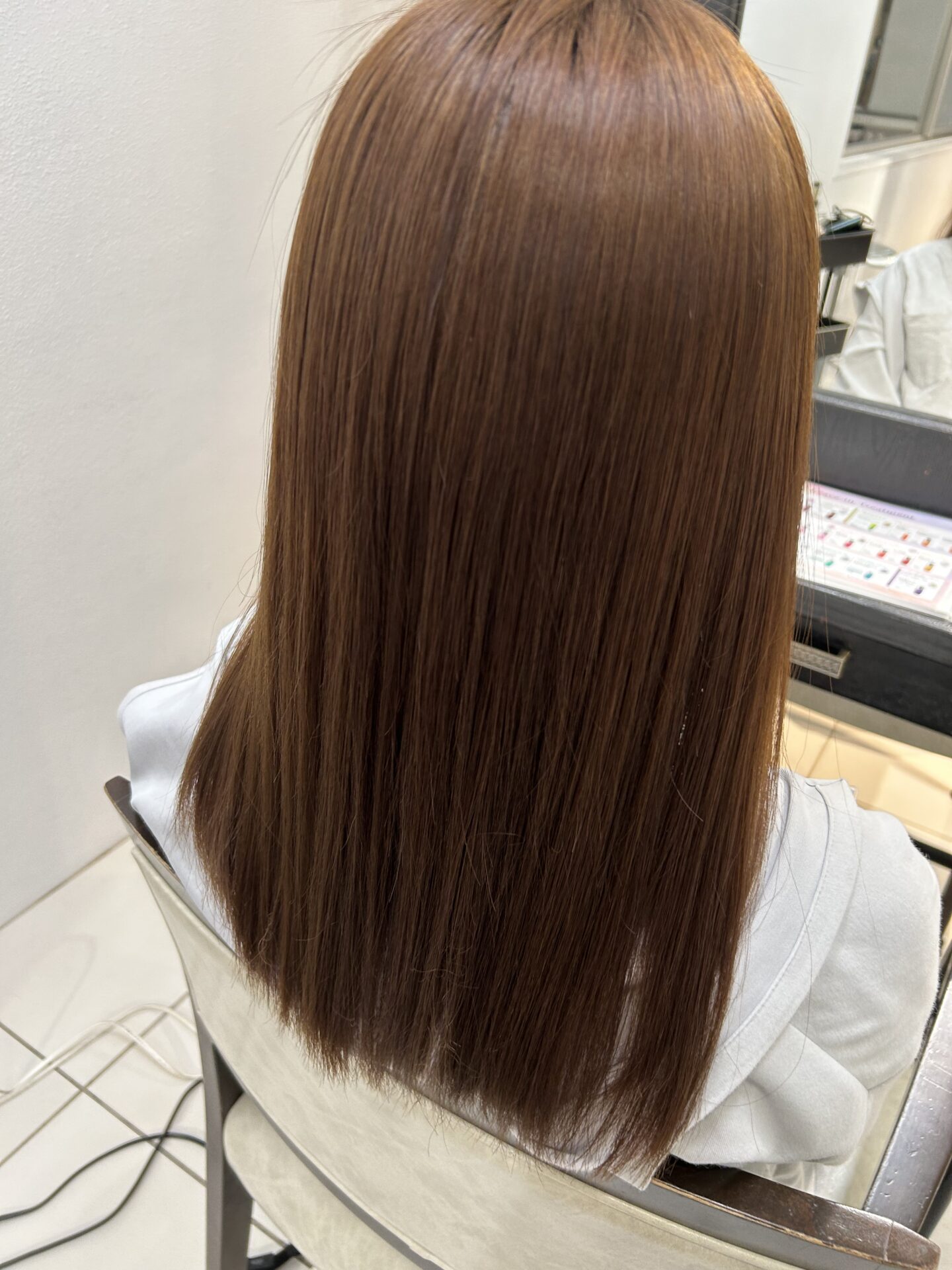 自然なストレート