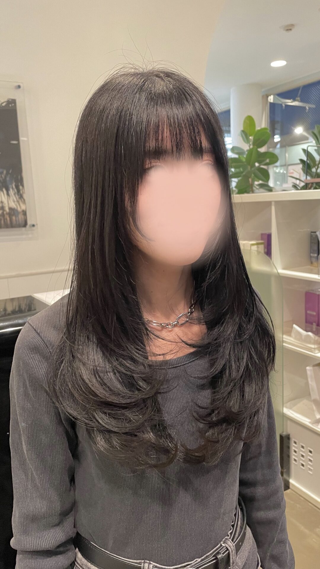 ブルーブラック×たっぷりレイヤー