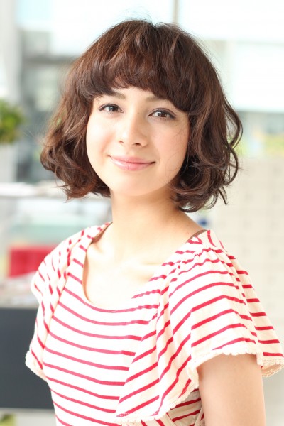 【クセ毛風ふんわりボブ】