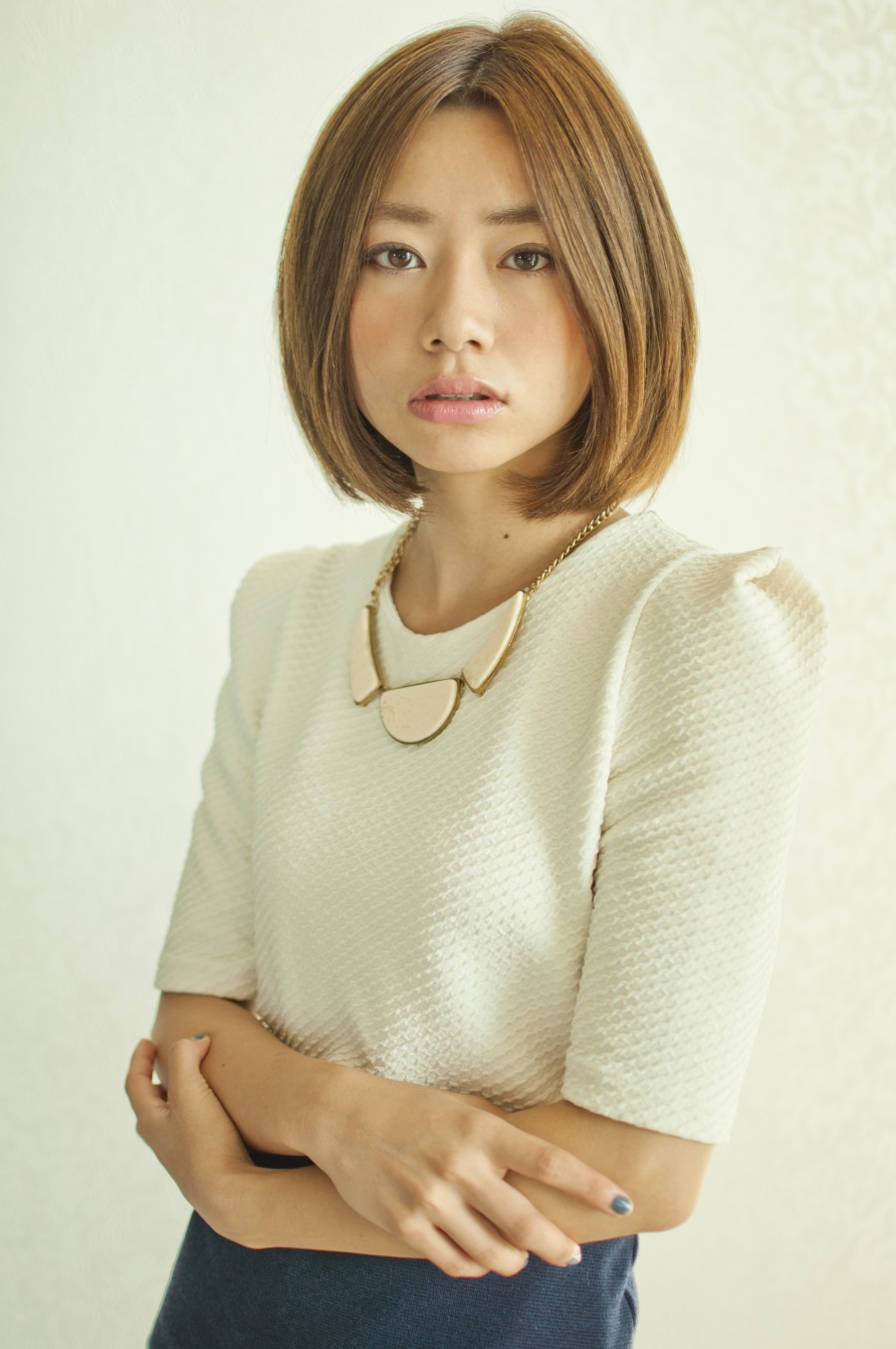 『外国人風』×『シンプルボブ』×『ヌーディーベージュ』 - メイン