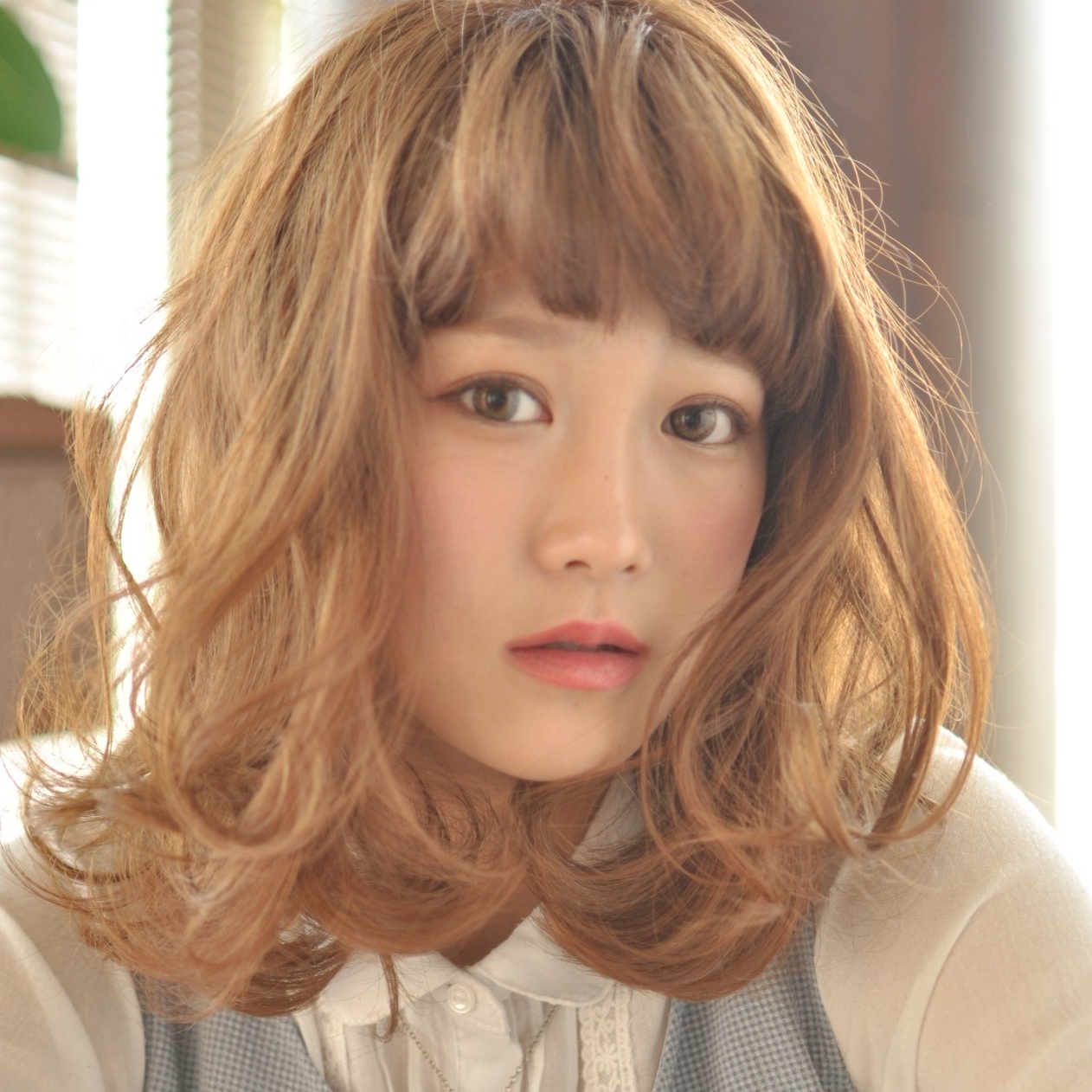 外国人風モテ髪愛されセミディ☆イノセントベージュ☆流行りのロブへア♪