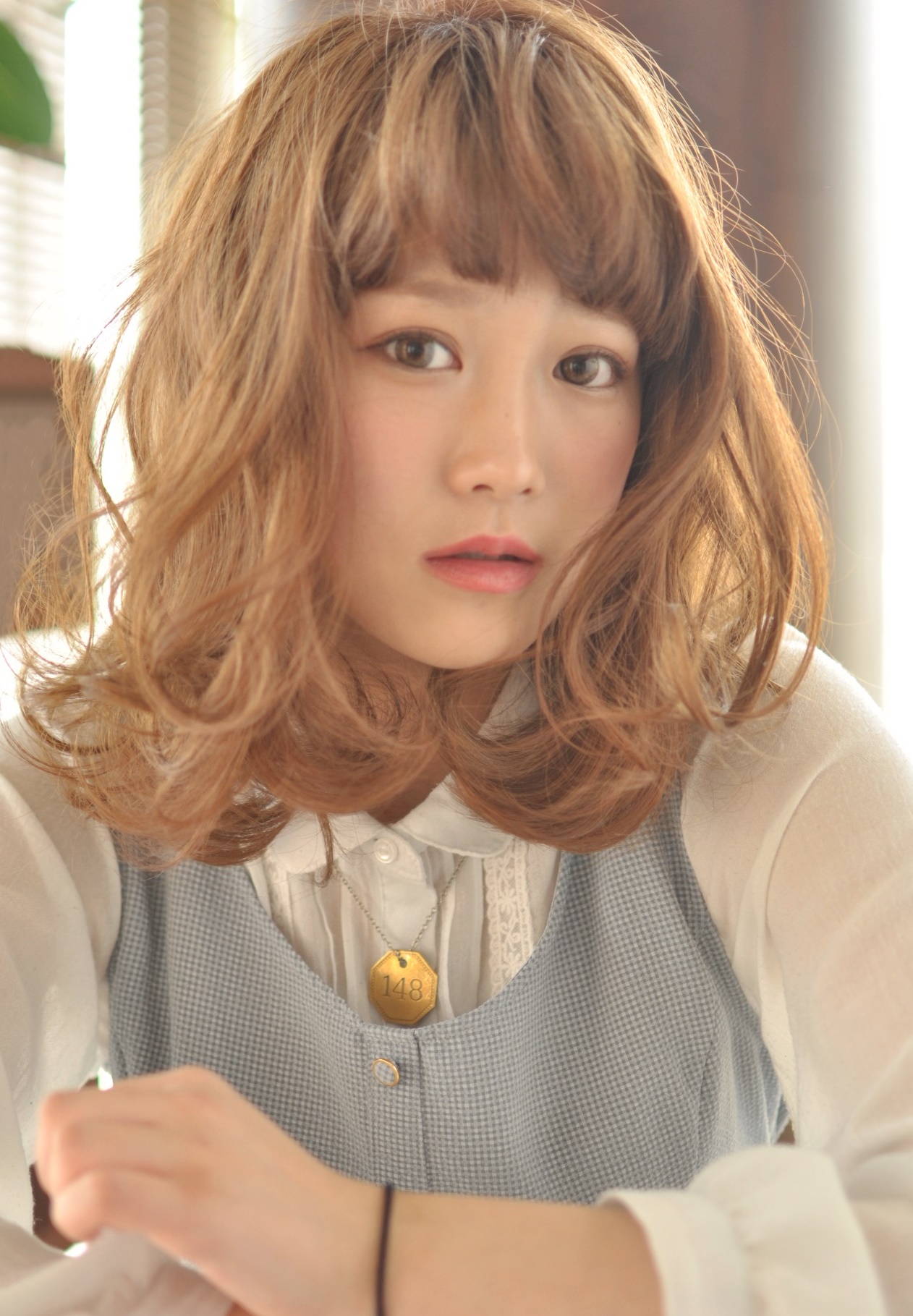 外国人風モテ髪愛されセミディ☆イノセントベージュ☆流行りのロブへア♪ - メイン