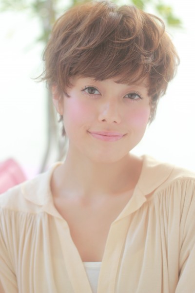 外国人くせ毛風×柔らかさで真木よう子風ショートヘア★