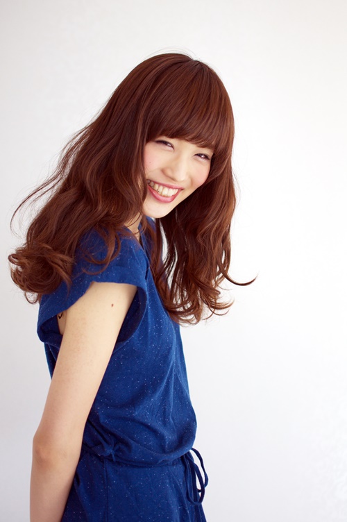 透明感のある外国人風幸せセミロング