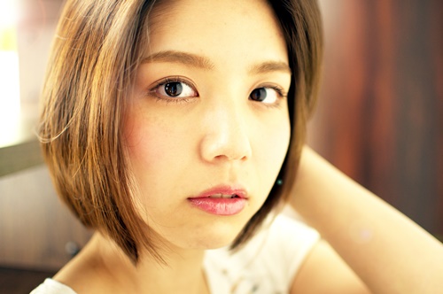 ０分スタイリングシリーズの切りっぱなしボブ。かき上げてできた分け目が今日の分け目！！