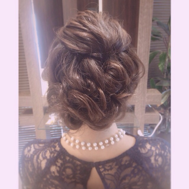 結婚式のヘアセット♪