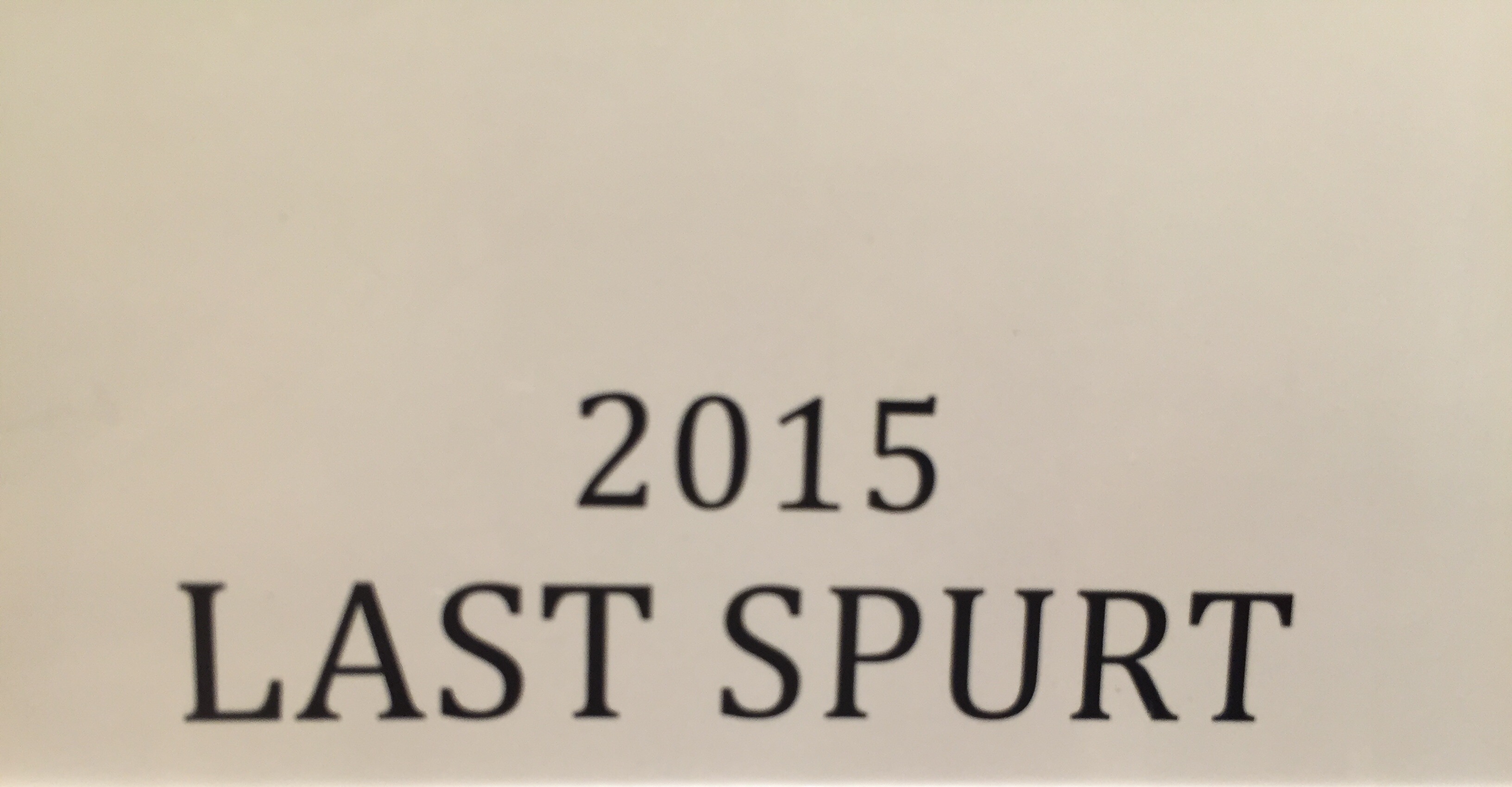LAST SPURT 2015
