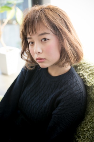 大人かわいいベビーバングボブ