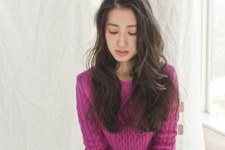 波のようにしなやかなウェーブ♪大人の色気のあるロング☆