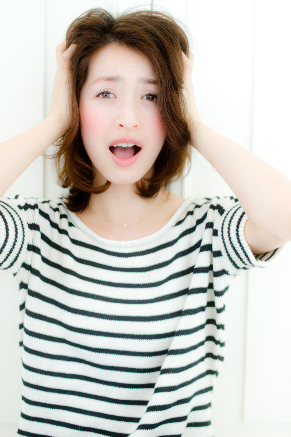 ヘアスタイルの分け目が気になるよ・・・