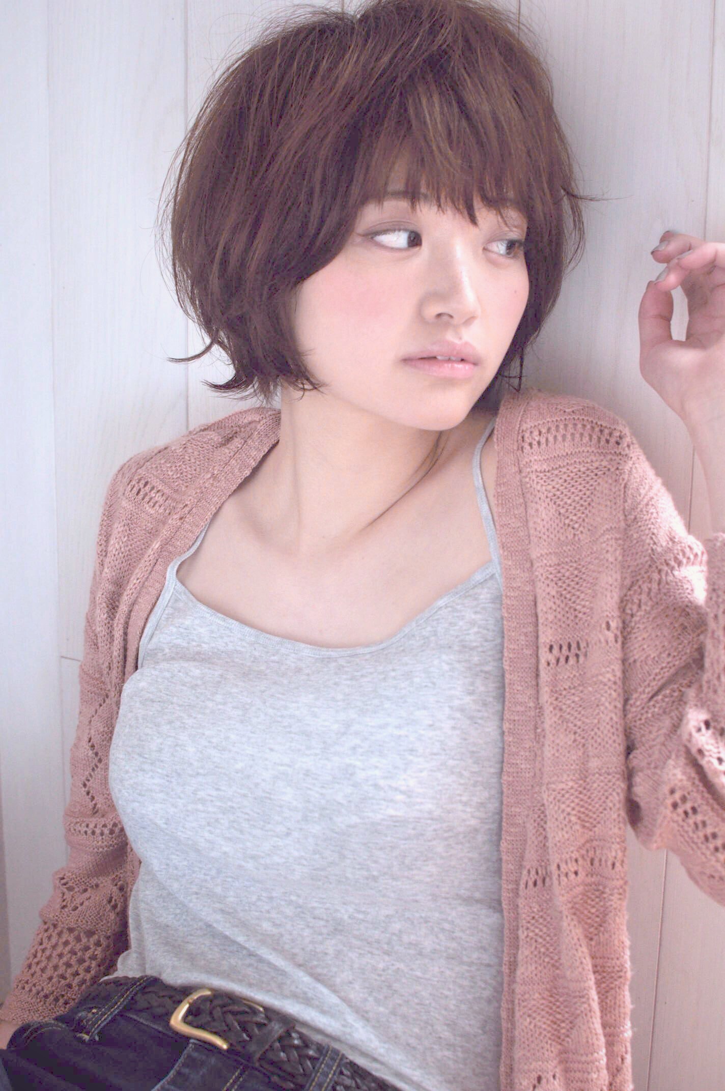 リラックスショート×クリアブラウン