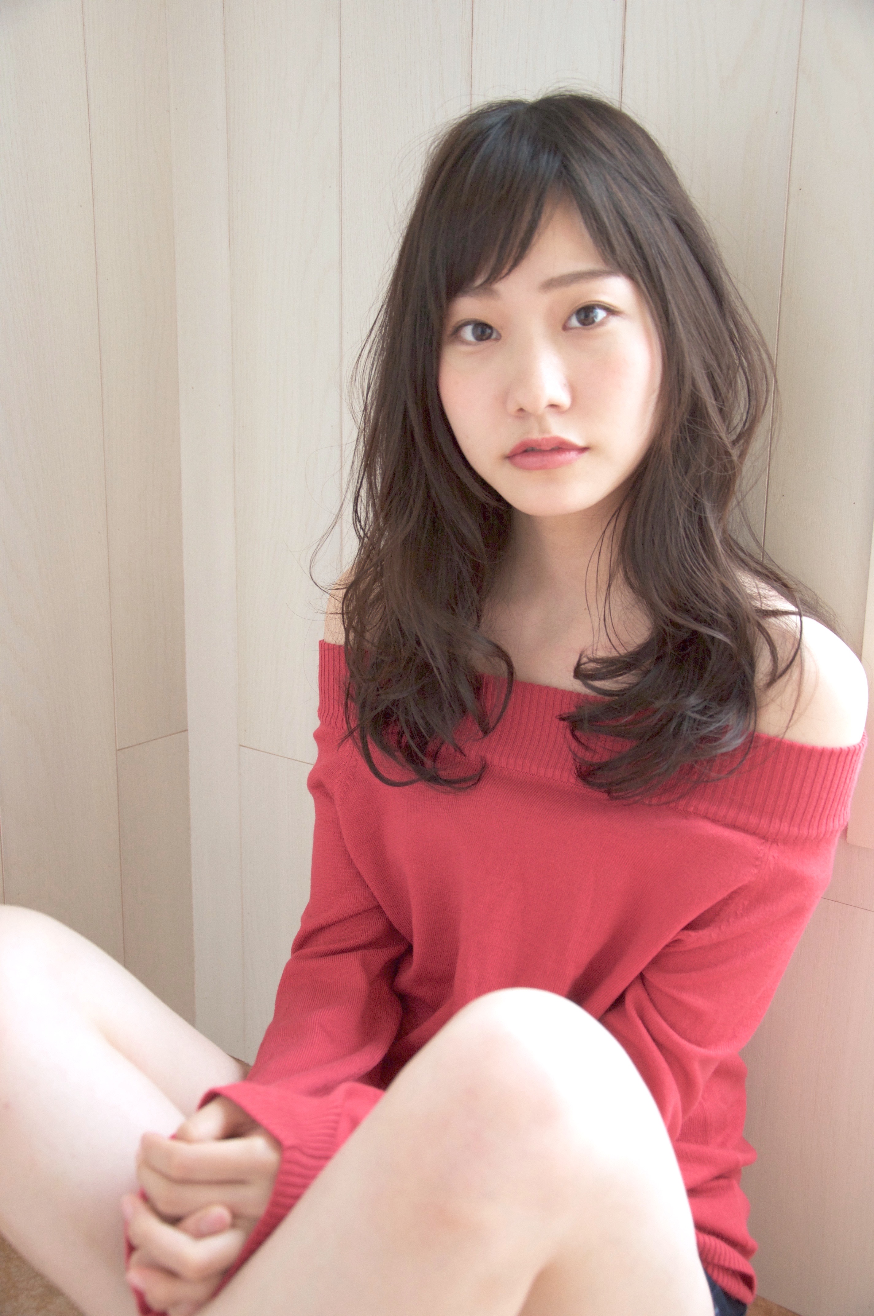 ゆるふわロング×ネイビーアッシュ