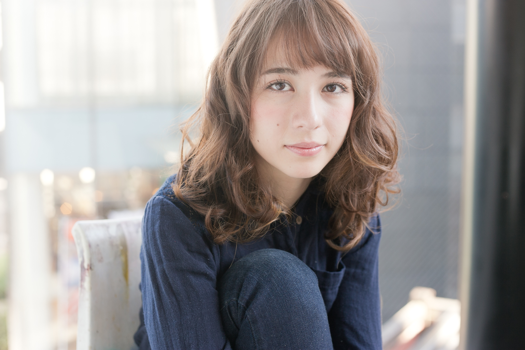 春を感じるふわっとパーマスタイル♪