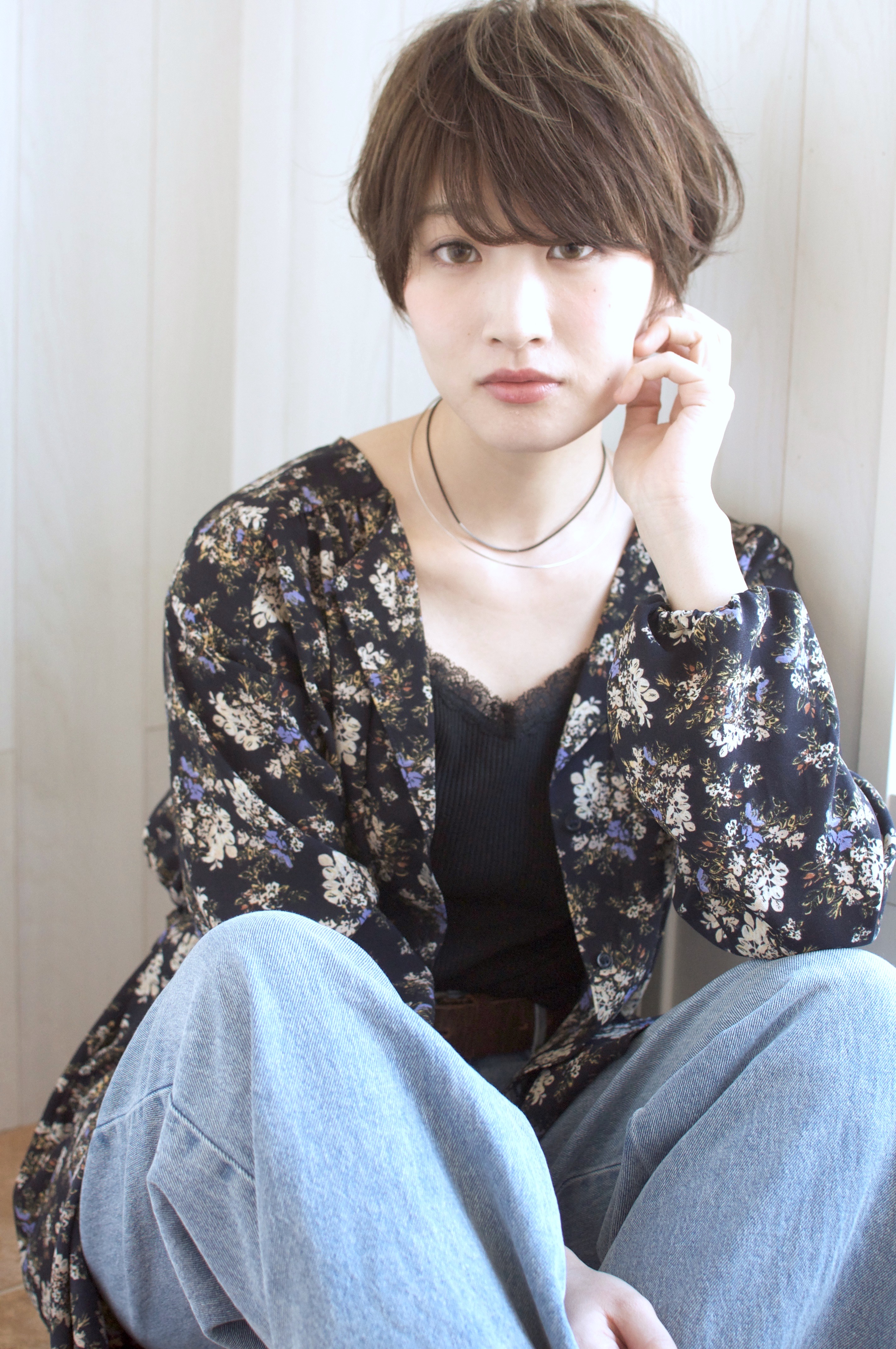 明るめカラーのマッシュショート - メイン