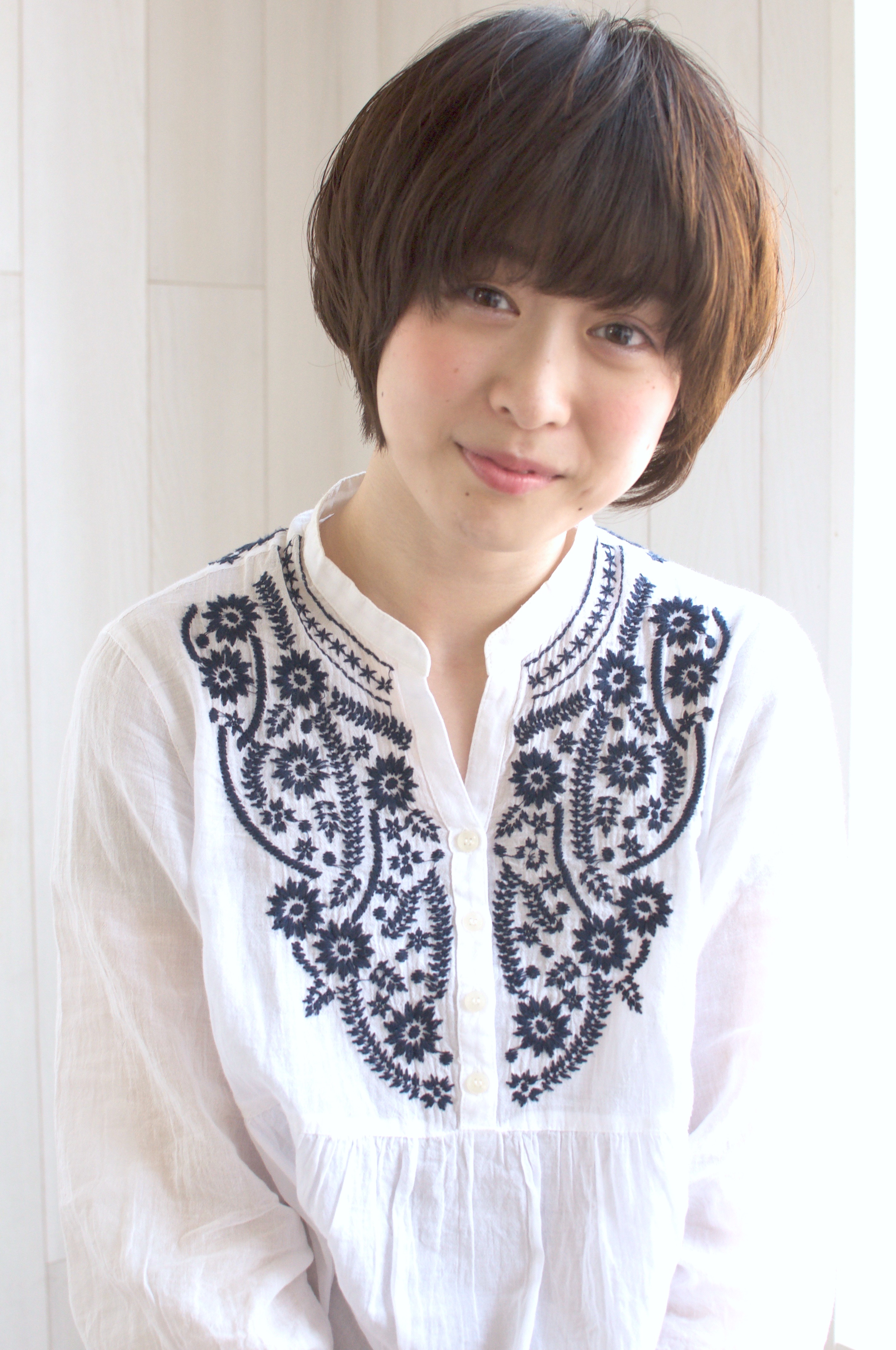 ぽこんと丸いショートヘア〜くせ毛を生かそう