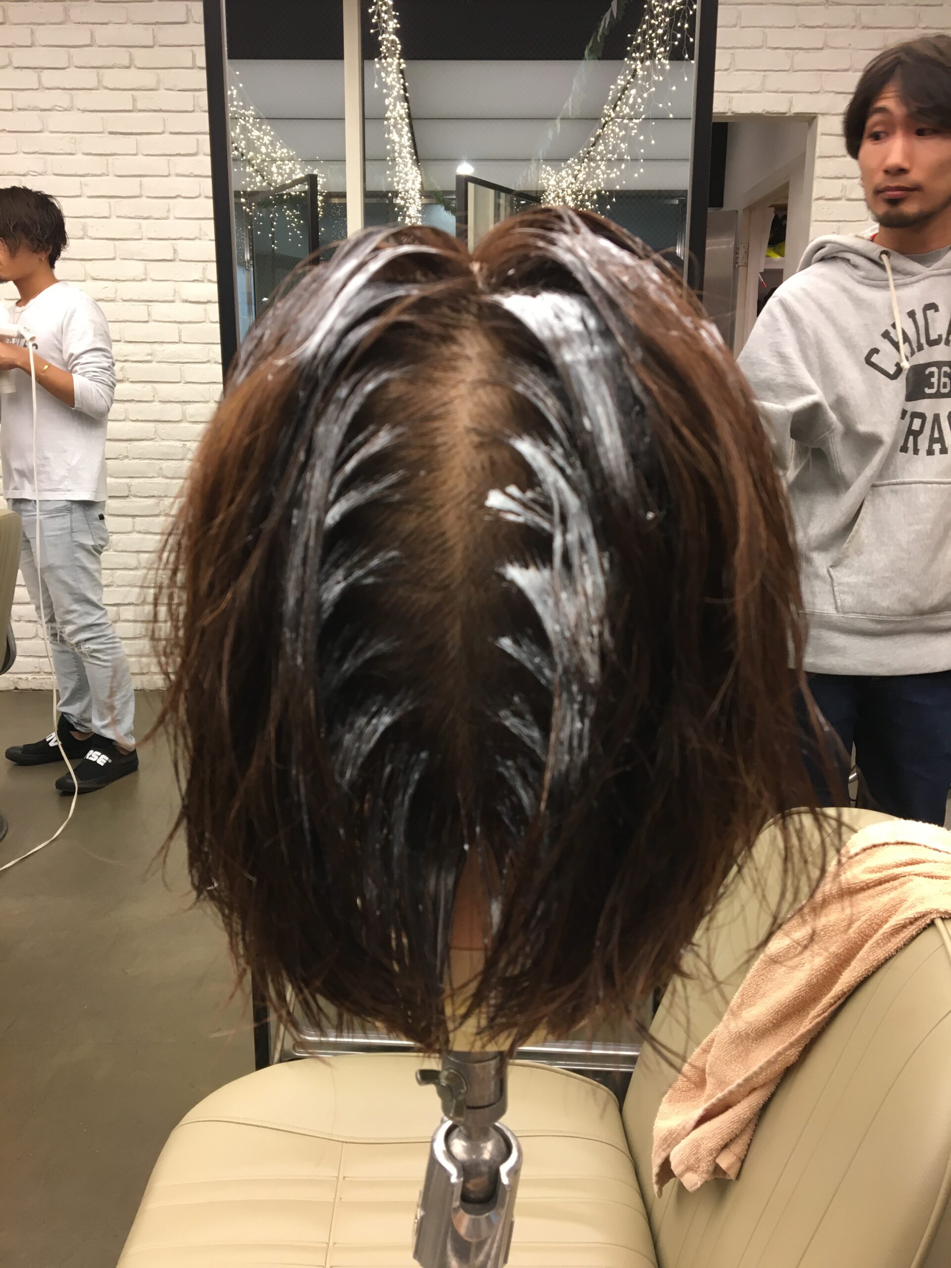 ストレートパーマレッスン！