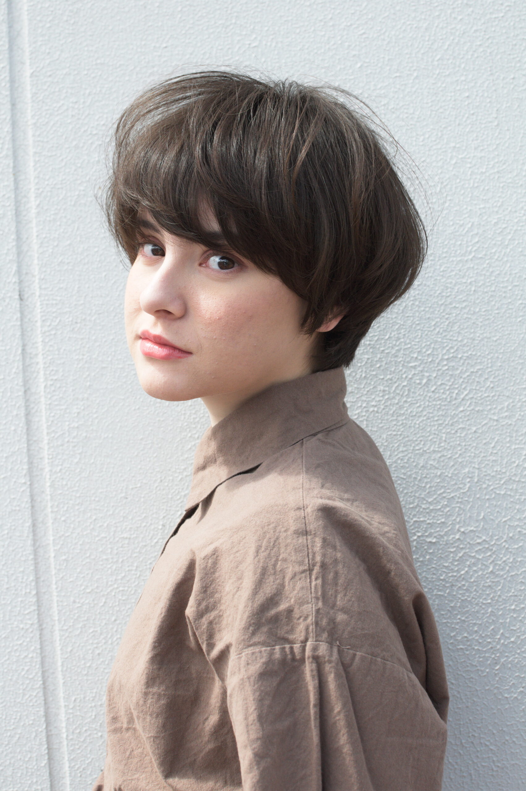 大人かわいいジェンダーレスなマッシュショート