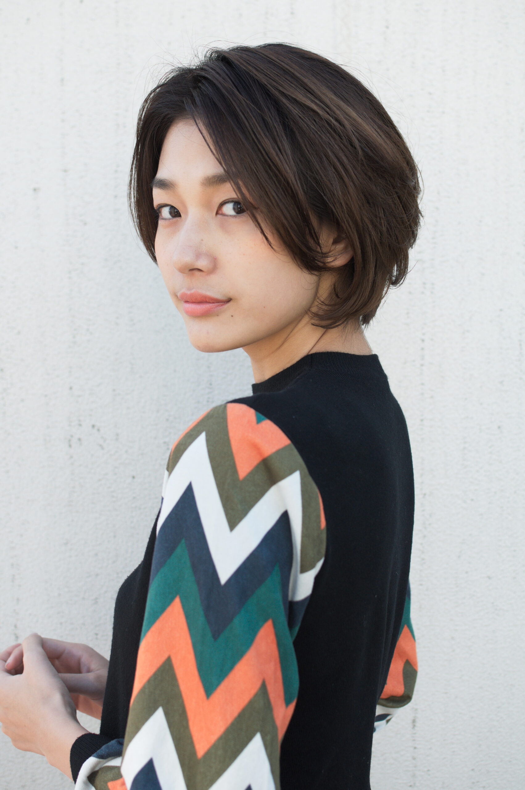 大人ナチュラルなシンプルモードボブ