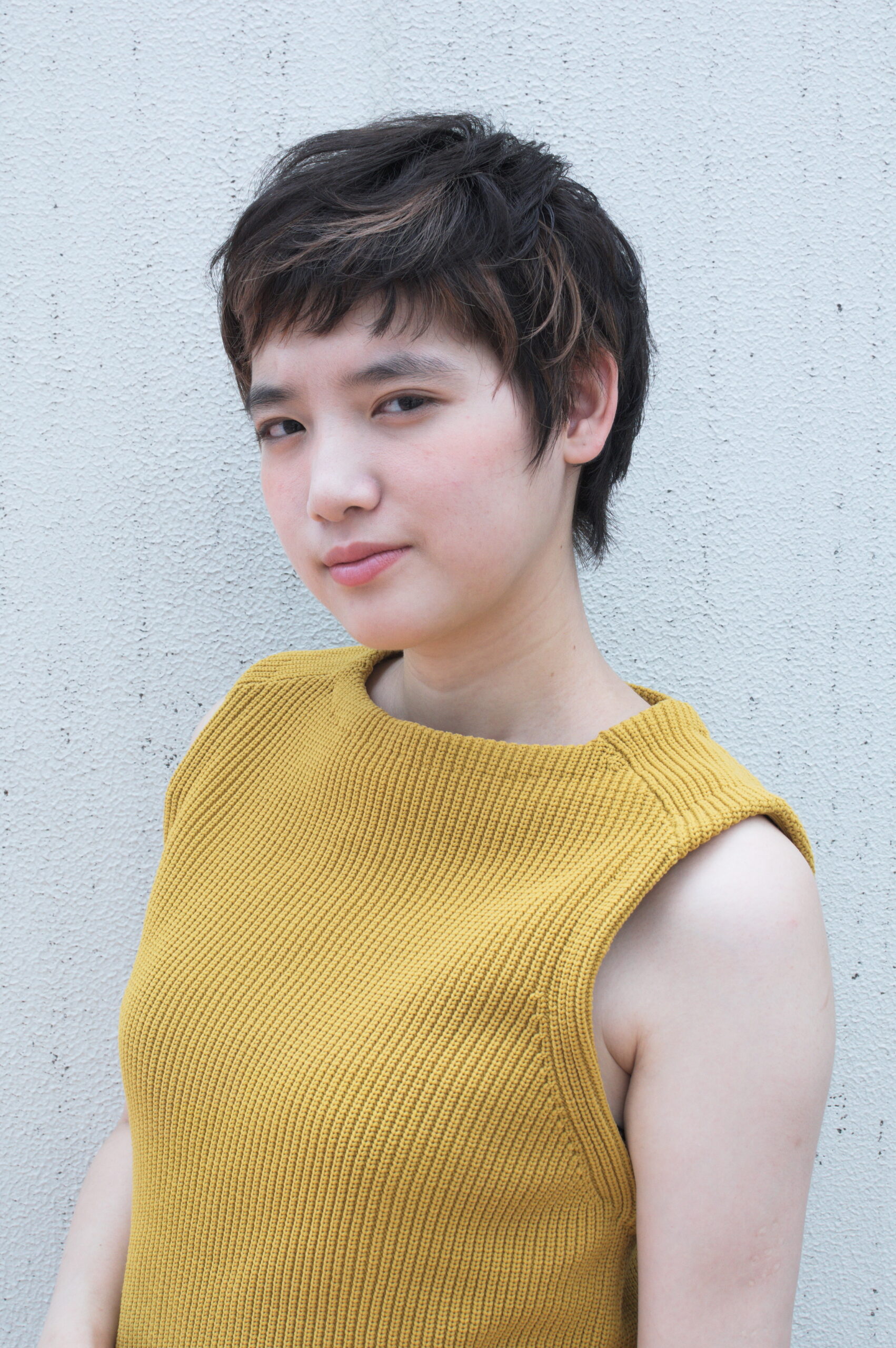 カジュアルなくせ毛風ニュアンスショート