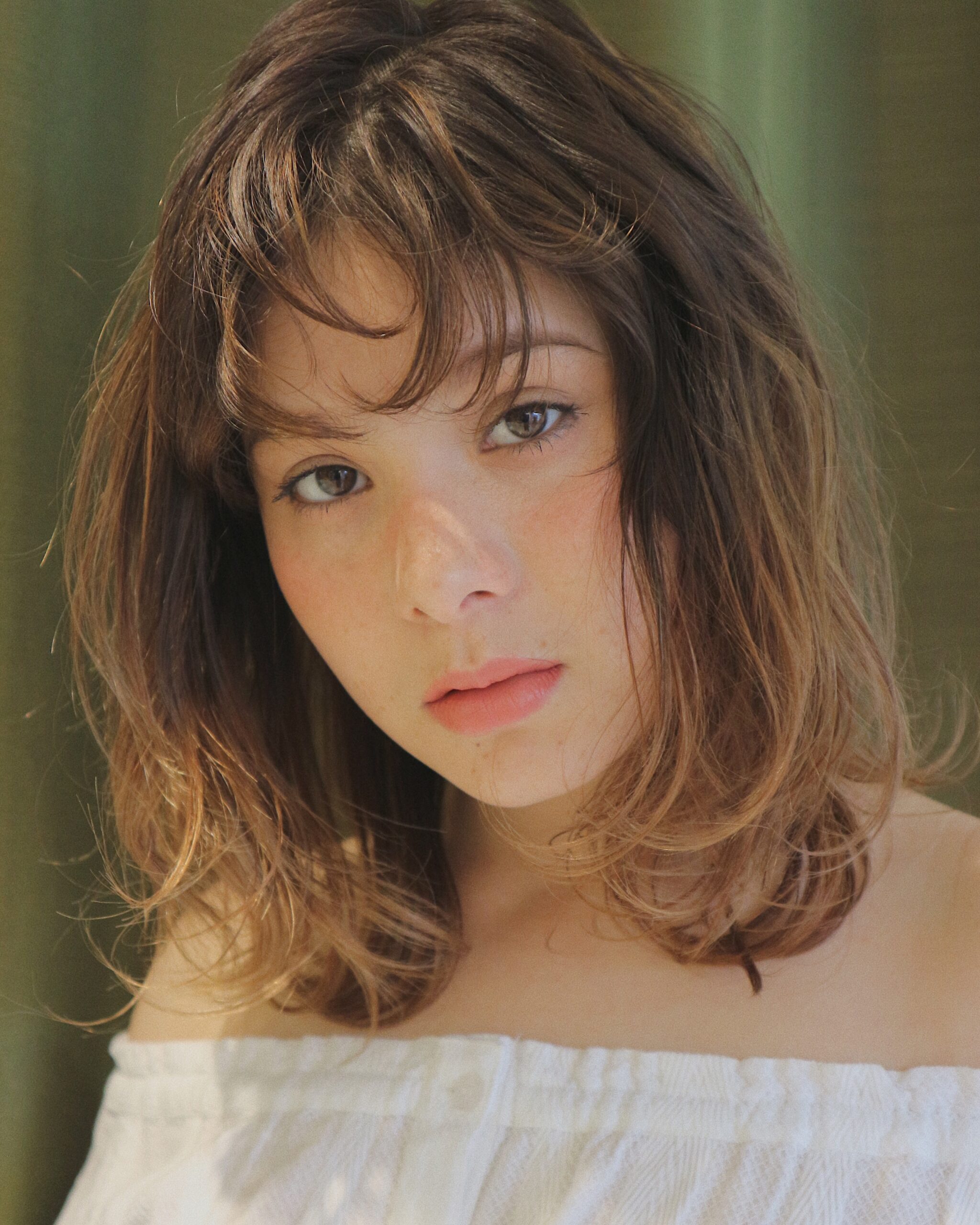 外国人風・ラフにクシャッと。ミディアムパーマヘア★