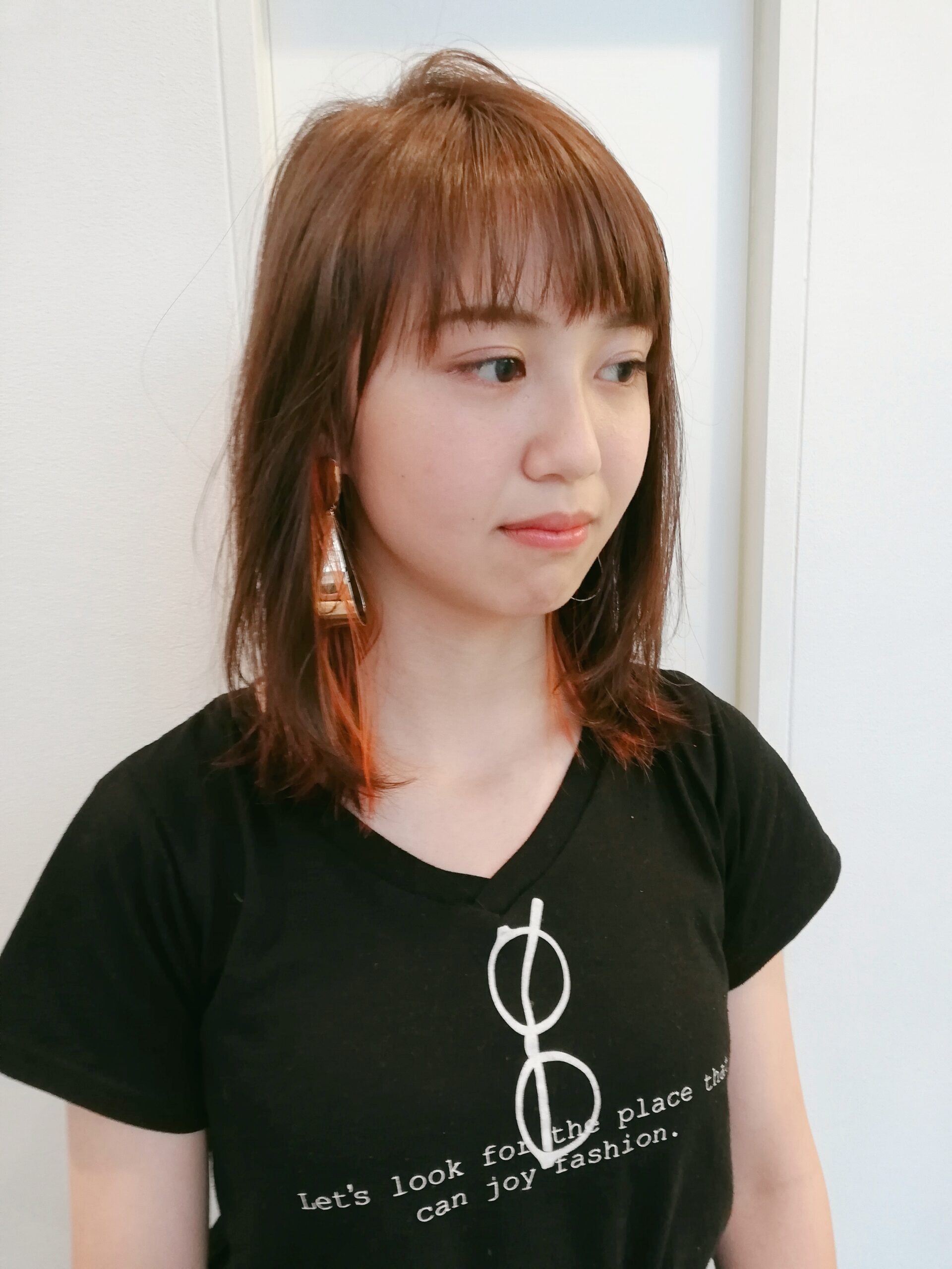 インナーカラーで旬な色をさりげなくON😄