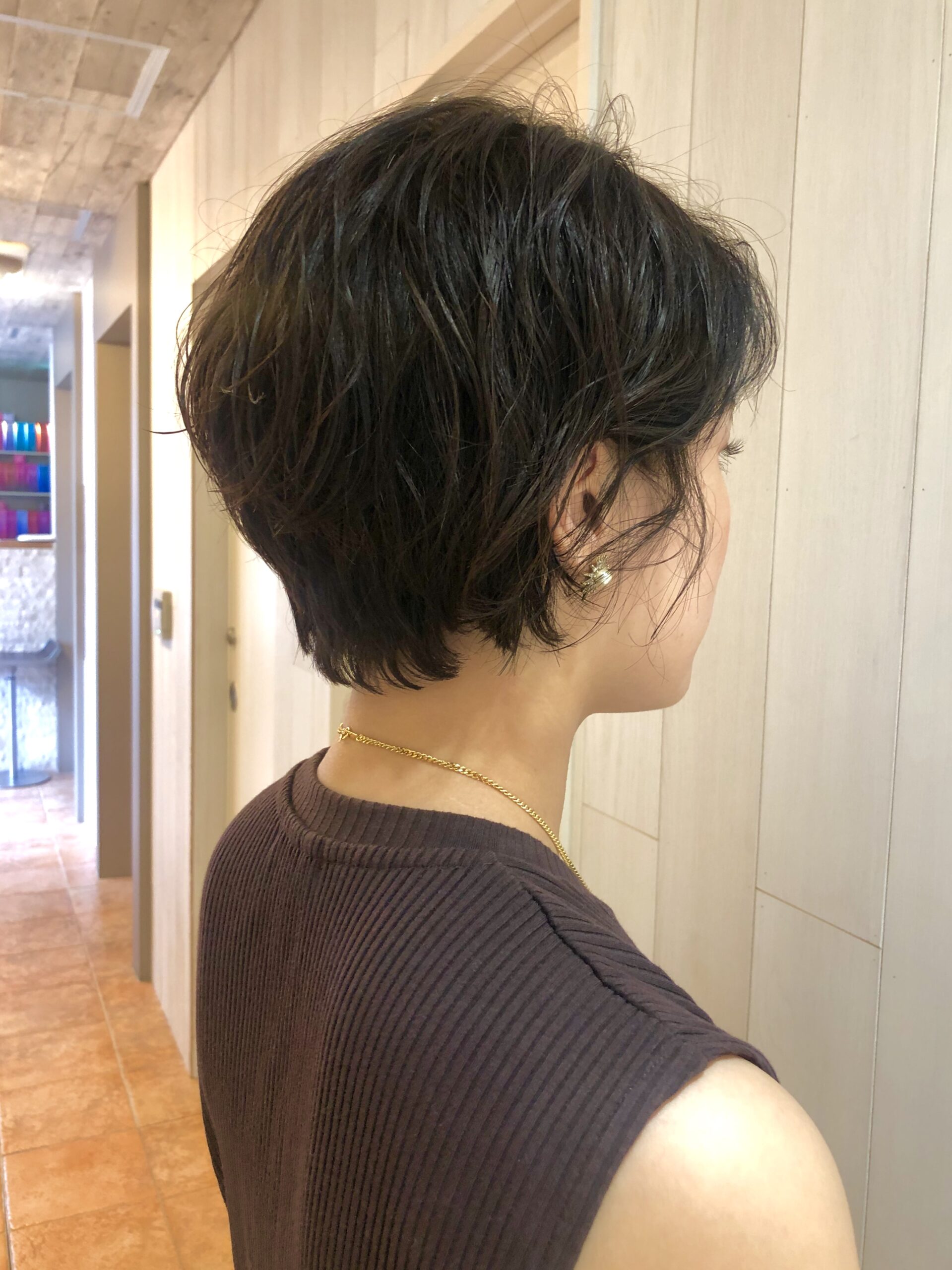 お客様ヘア。ばっさりカット！ショートボブ × 低温デジタルパーマ★