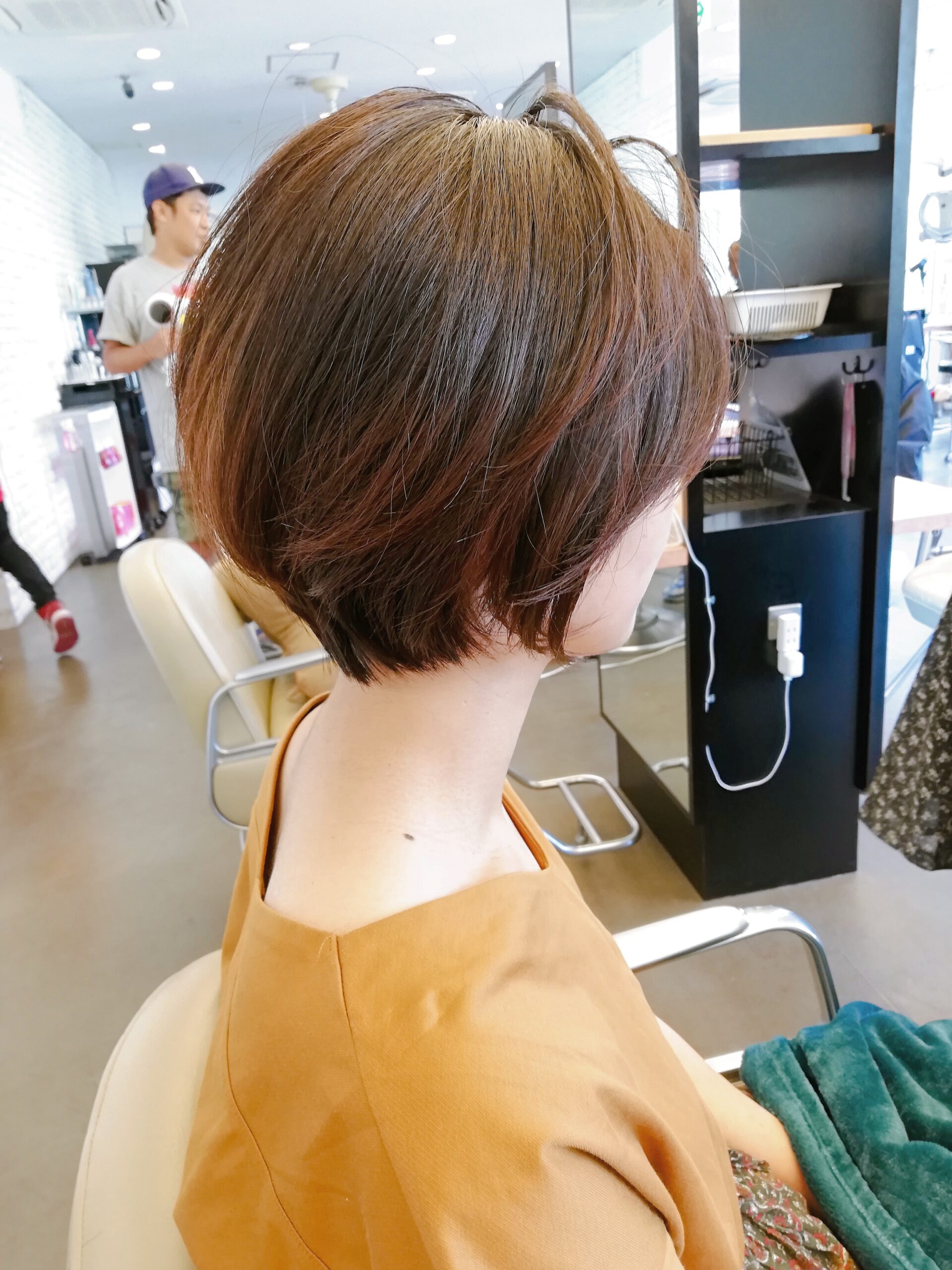 劇的ビフォアアフター😊マッシュショートお客様ヘア🐼