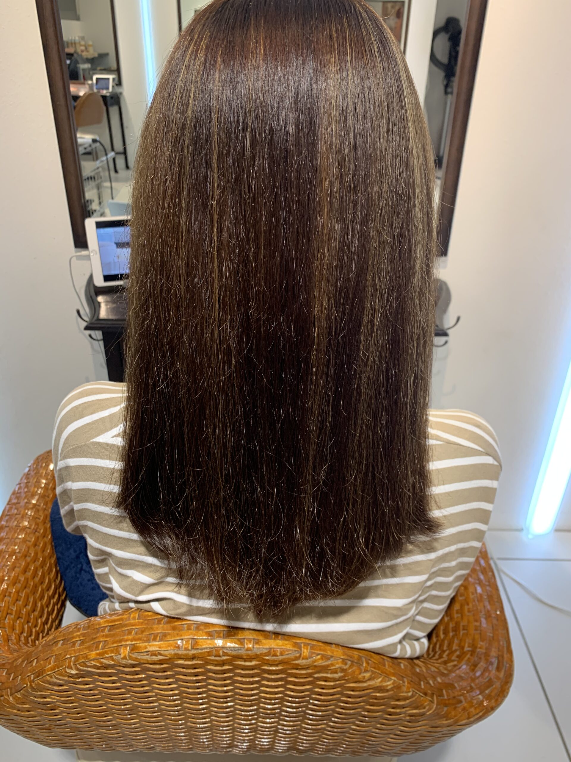 ストレートパーマレッスン！