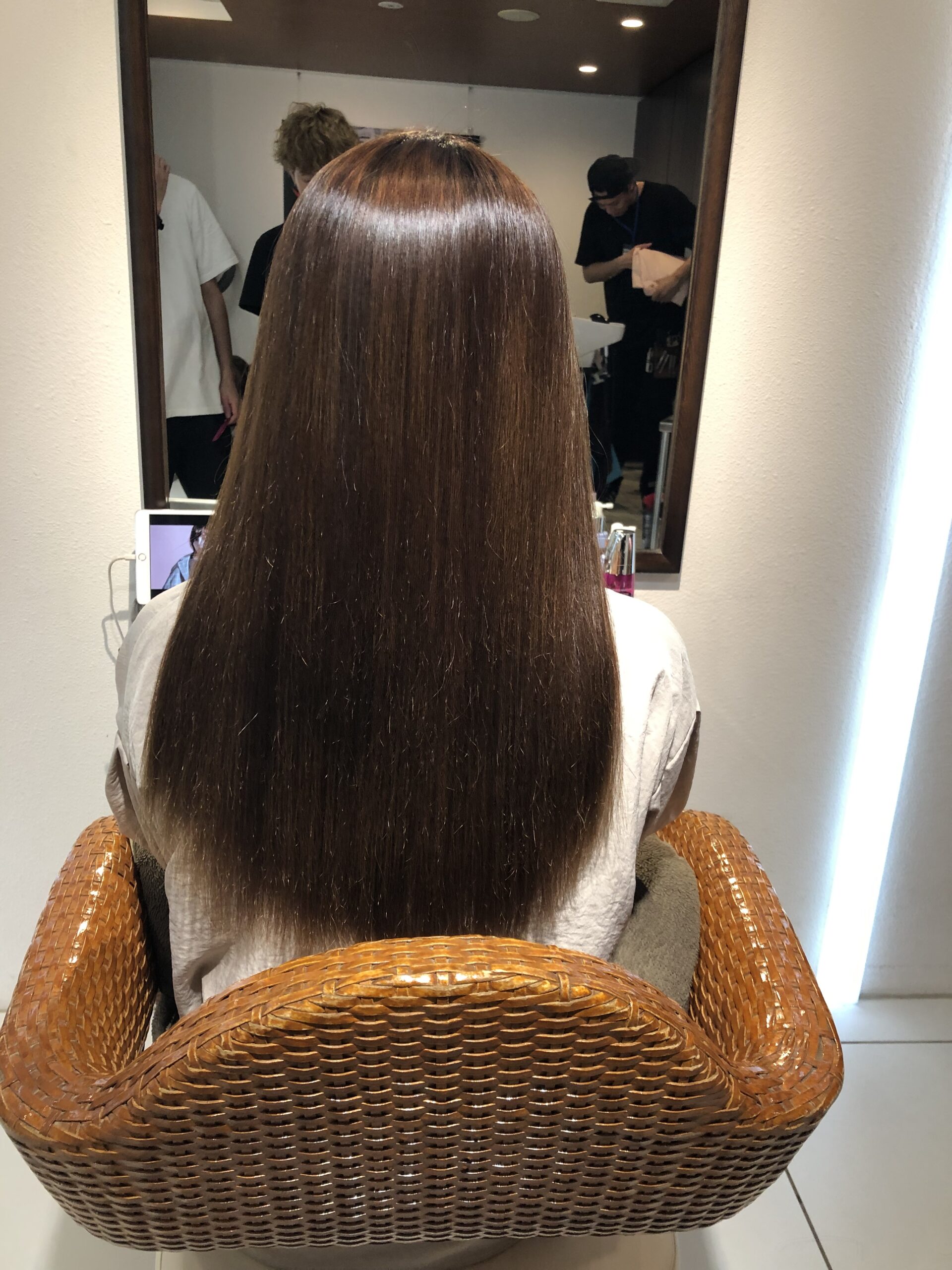 ストレートパーマレッスン