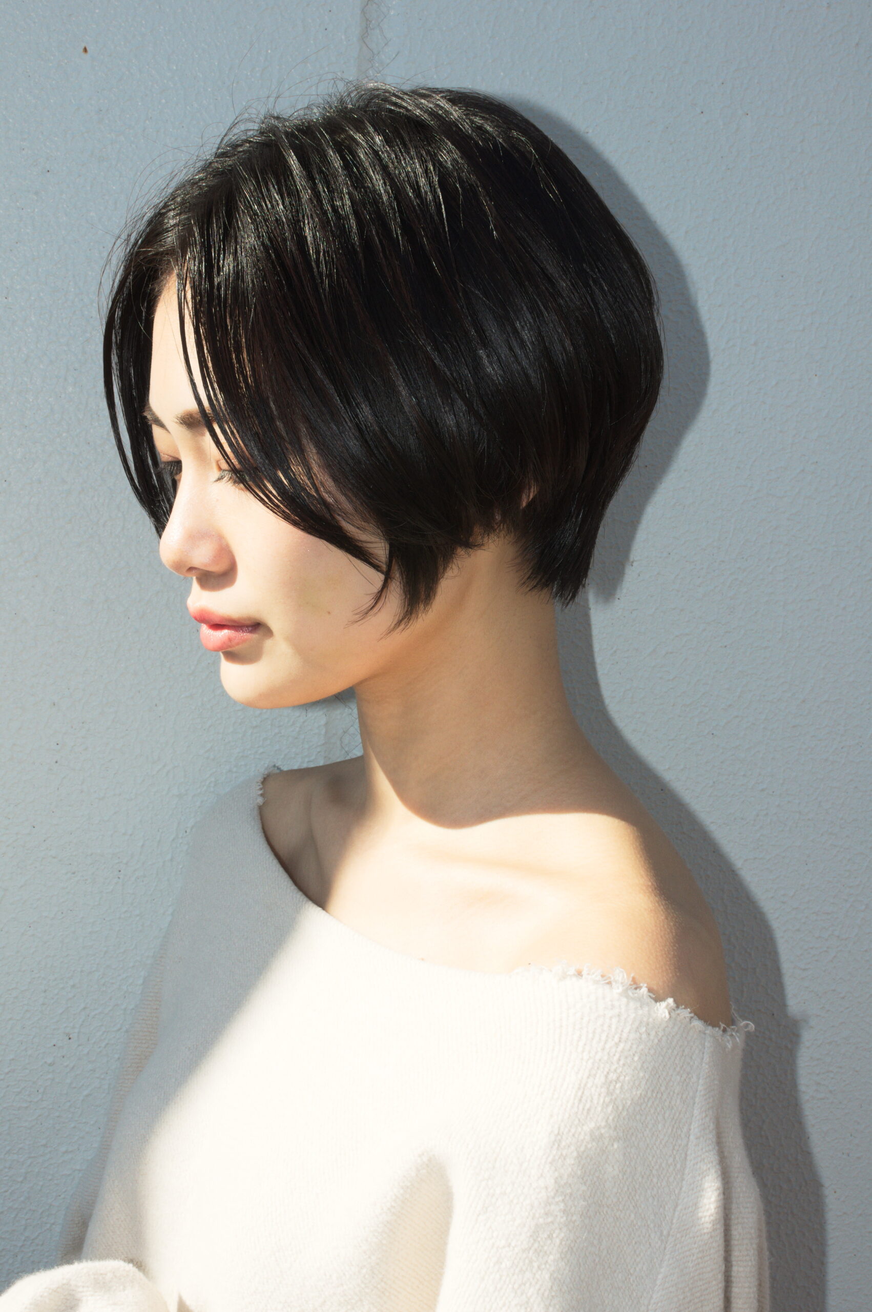 フォルムが綺麗なナチュラルモードショートボブ