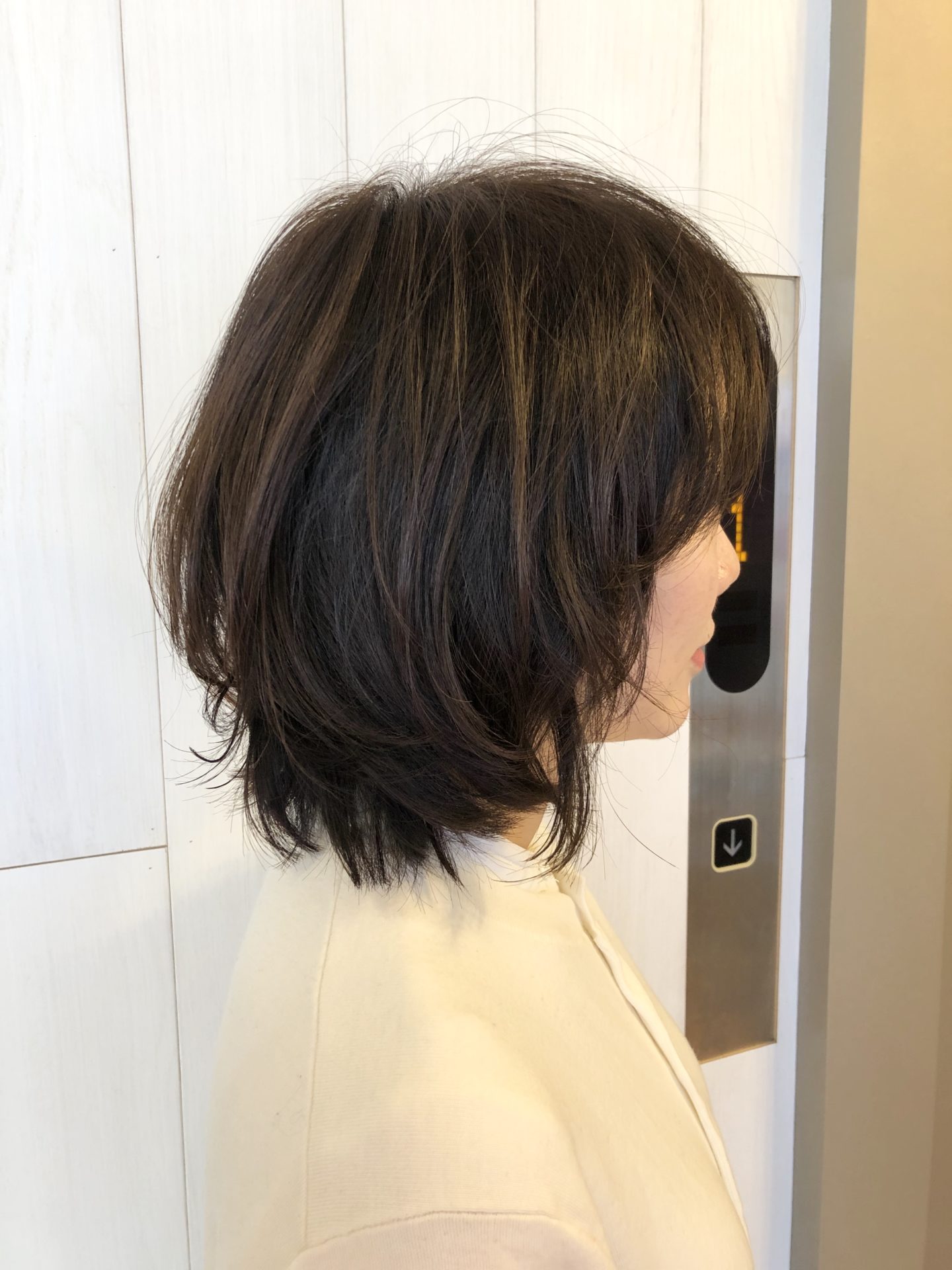 40代に人気のあるレイヤーボブ