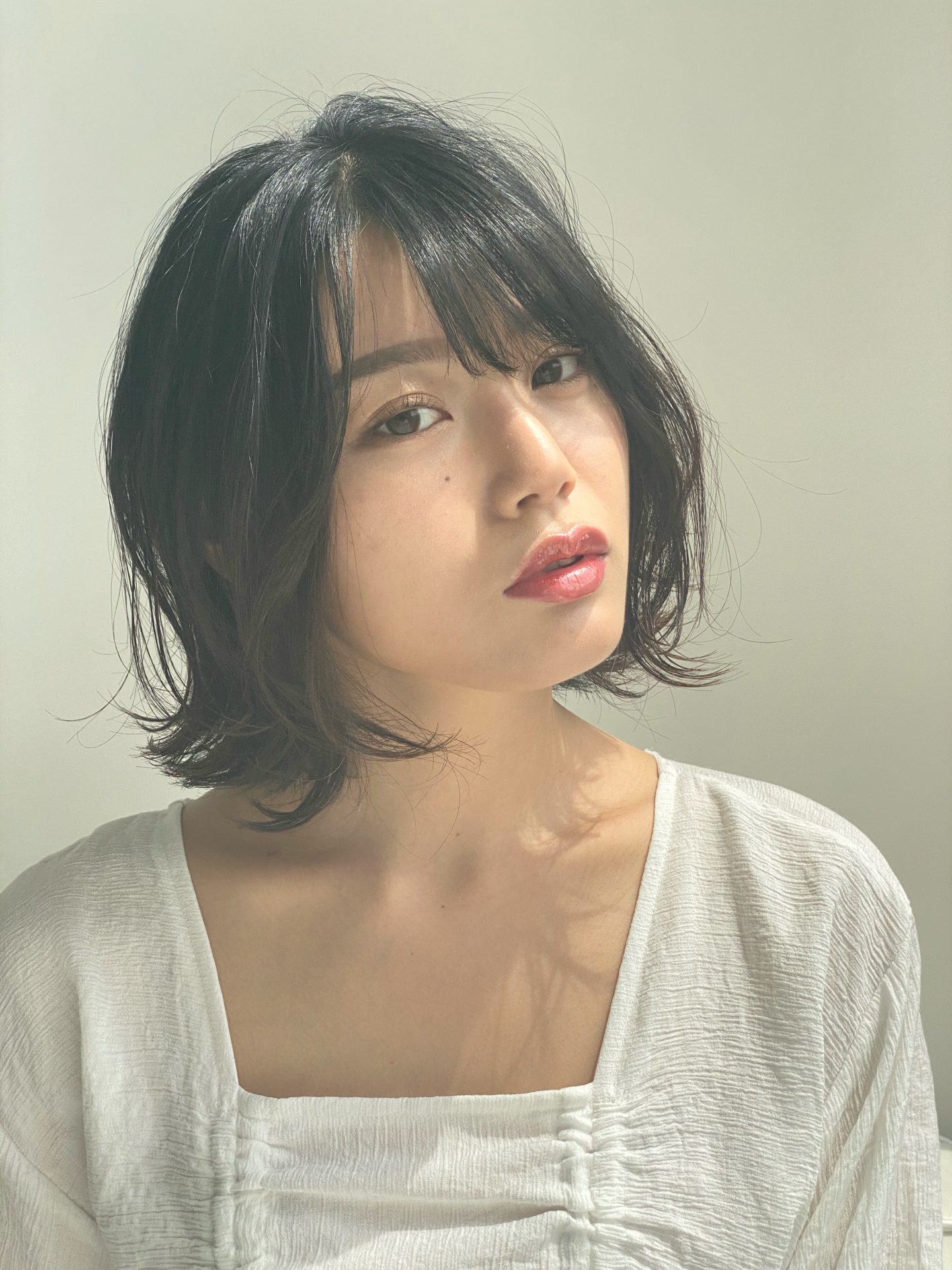 伸ばしかけでも綺麗な大人ミディアムボブ♪