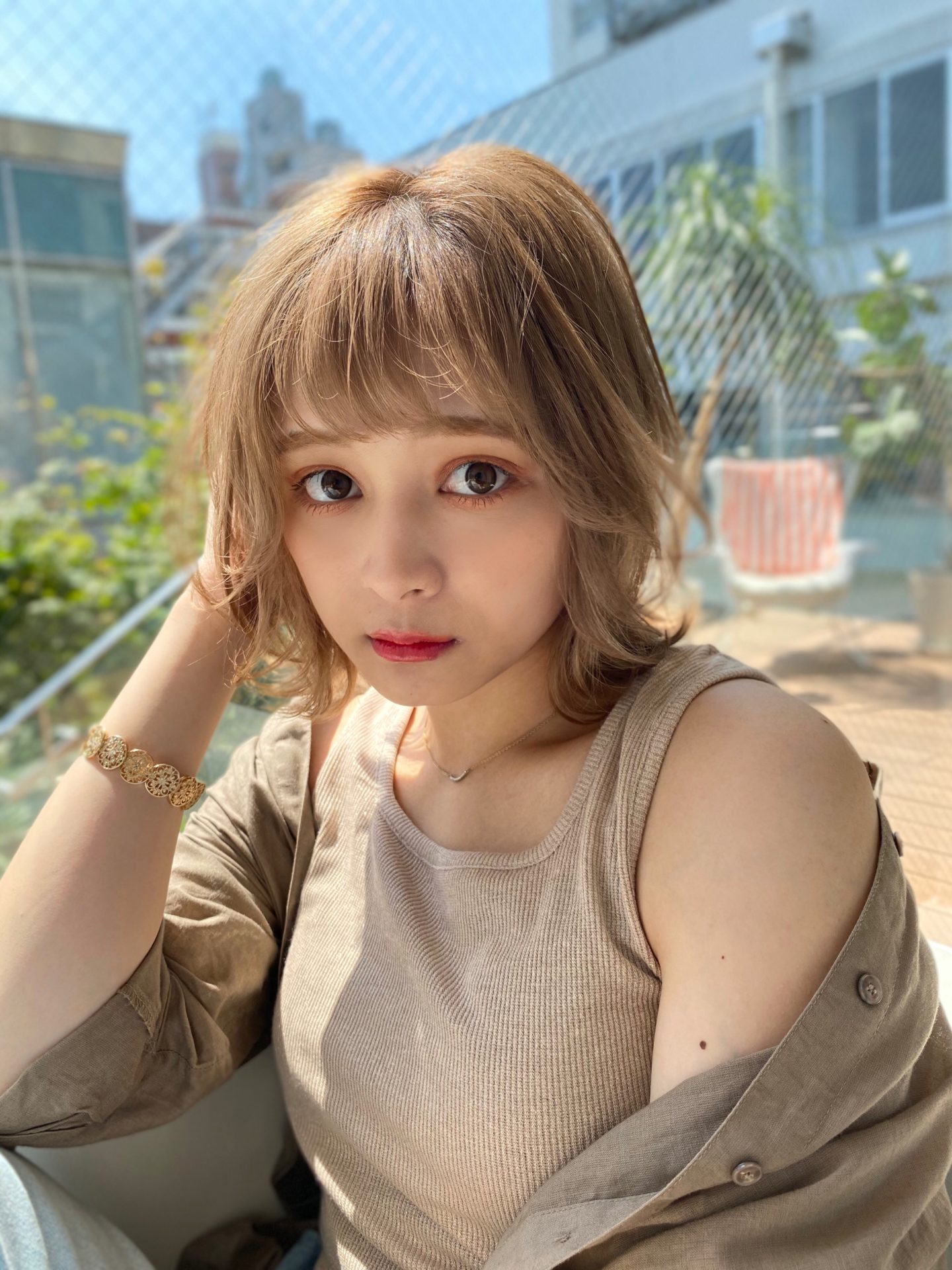 ハイトーン×外ハネボブで遊び心を♪