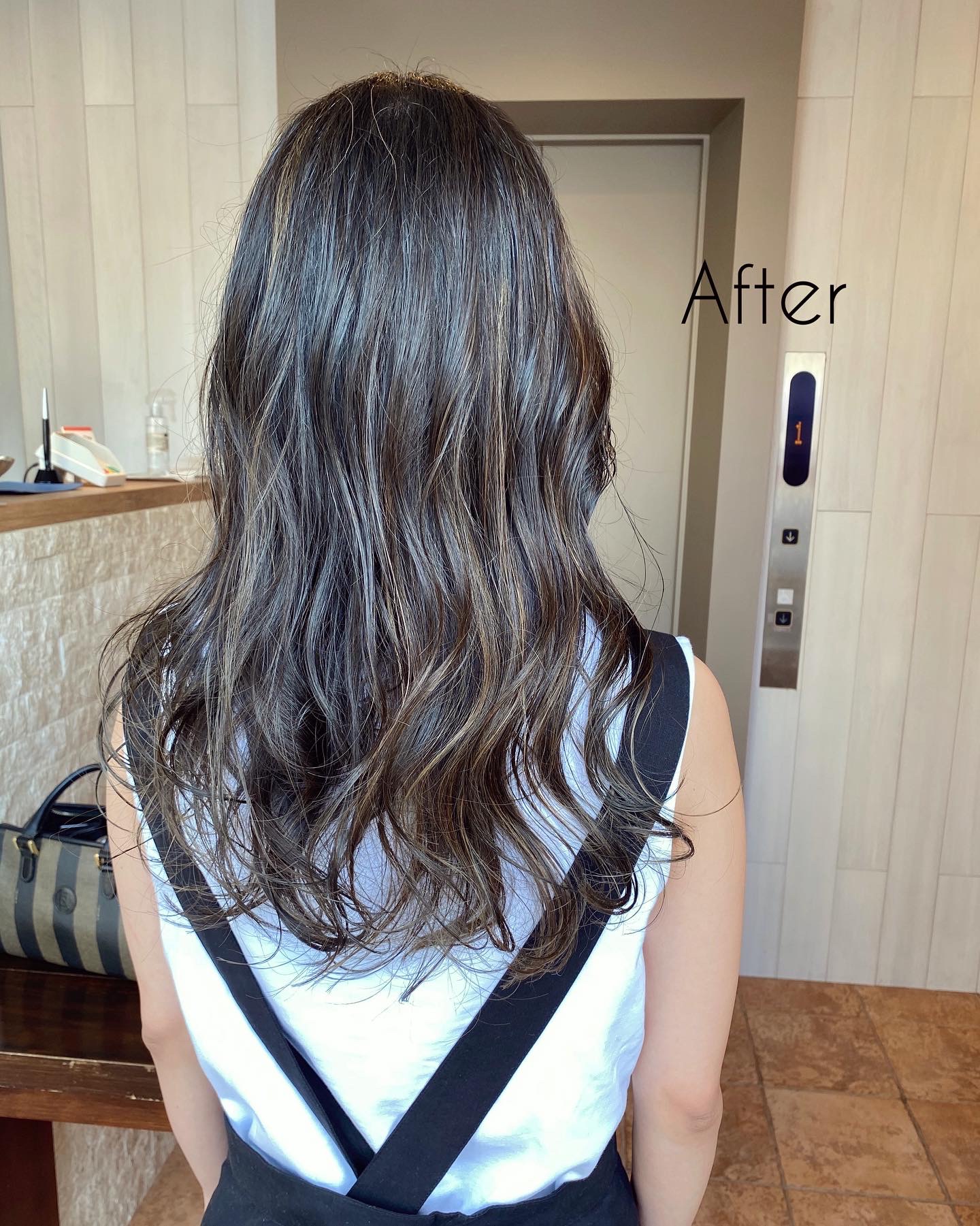 Beforeの明るさを活かして、ダメージ無し！グラデーションハイライトカラー★