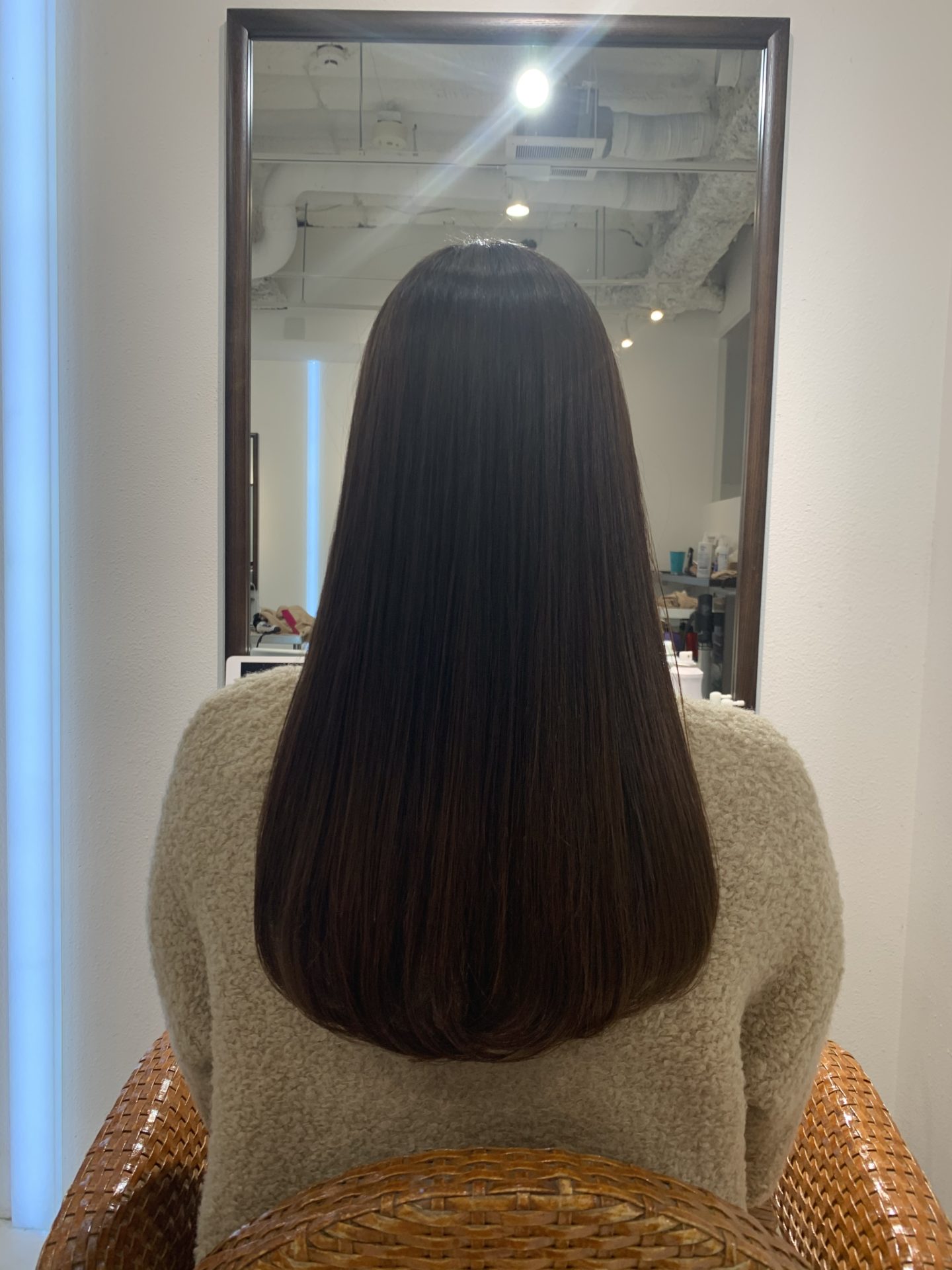 ストレートパーマレッスン終了間近(`･ω･´)