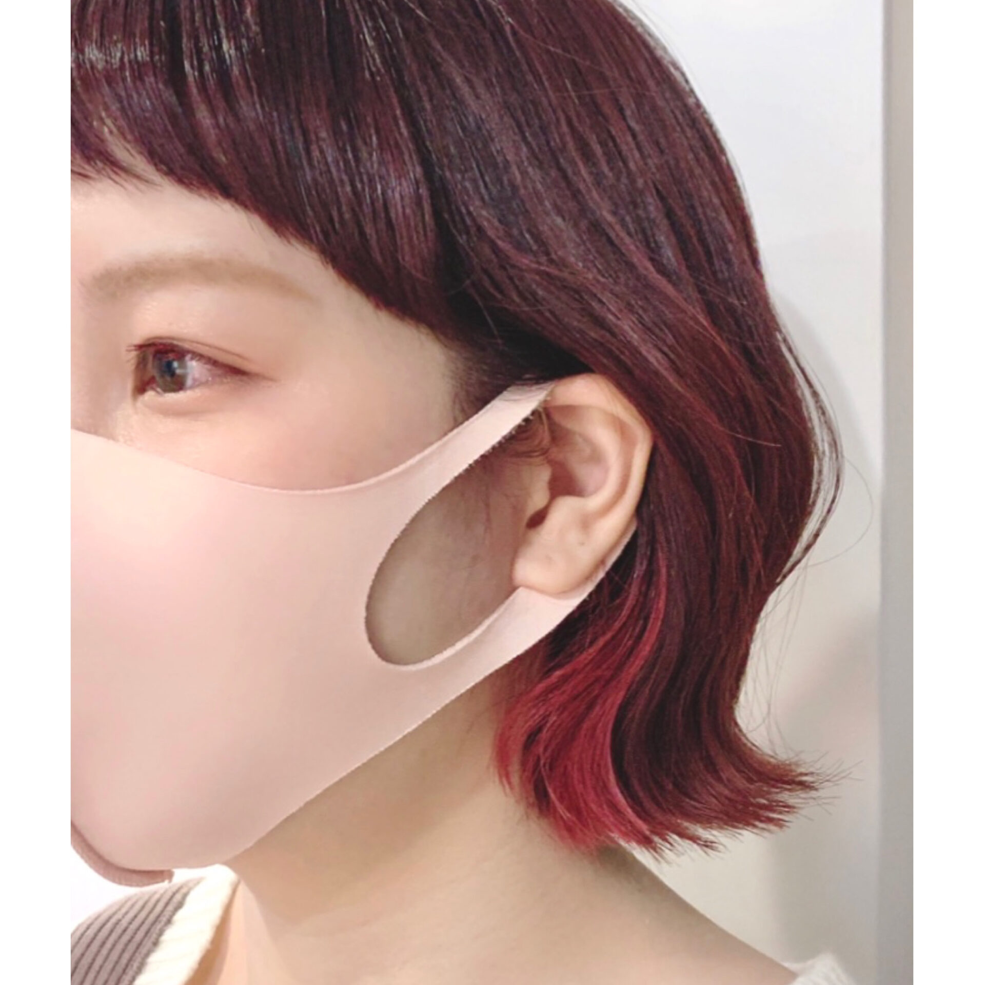 ぴんく×ぴーんく！イヤリングカラーでオシャレを楽しみましょう♪^ ^