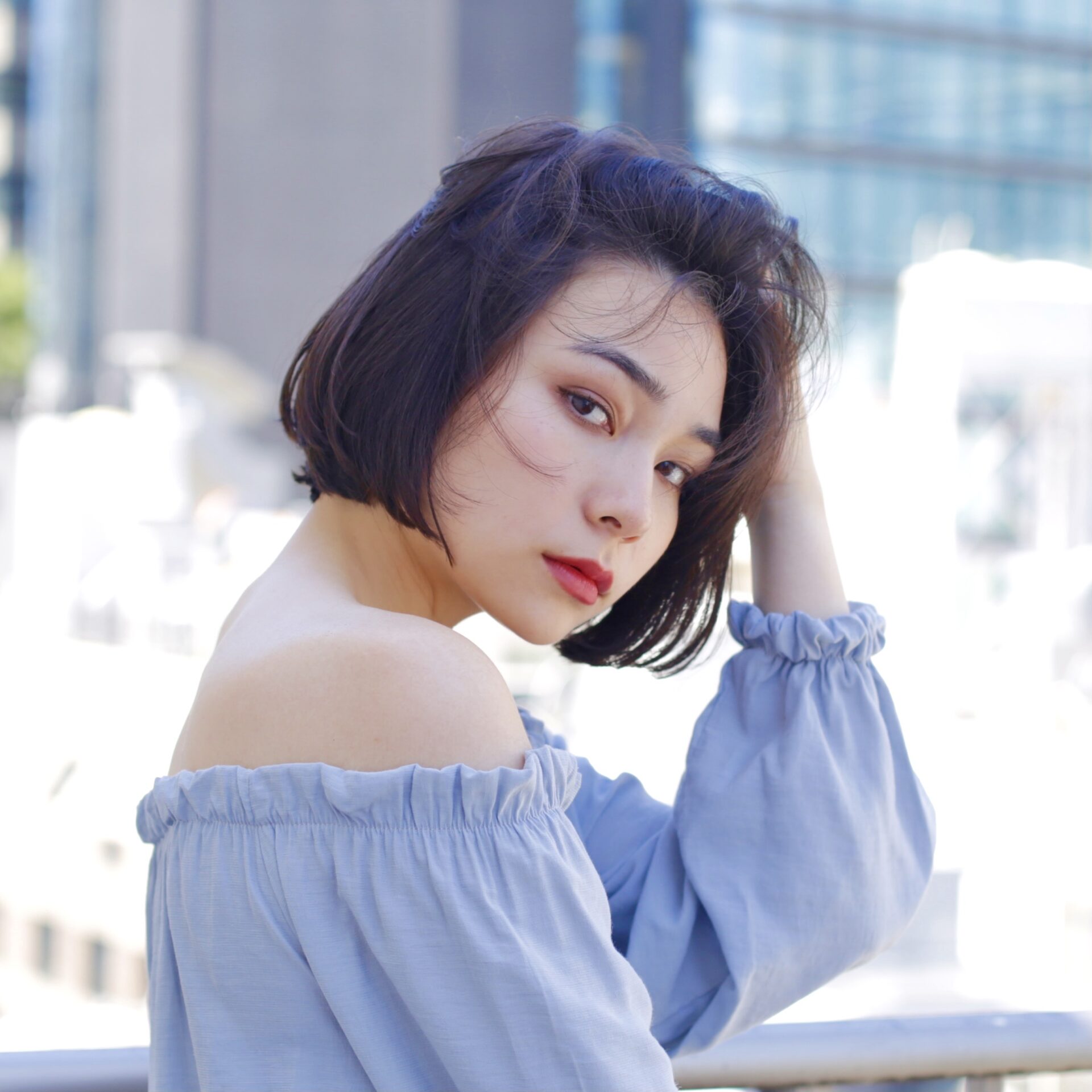 クシャッと可愛いいDIFINOボブ