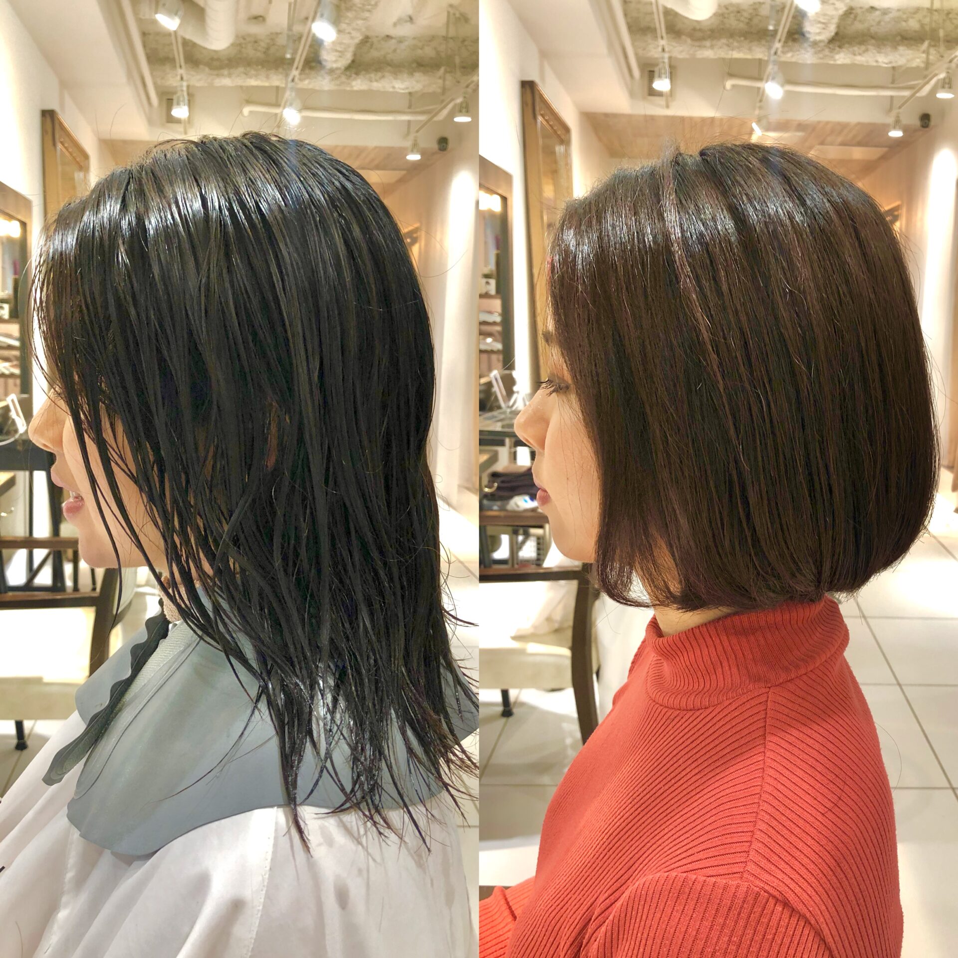 硬い髪質でも柔らかいボブになりますよ！？