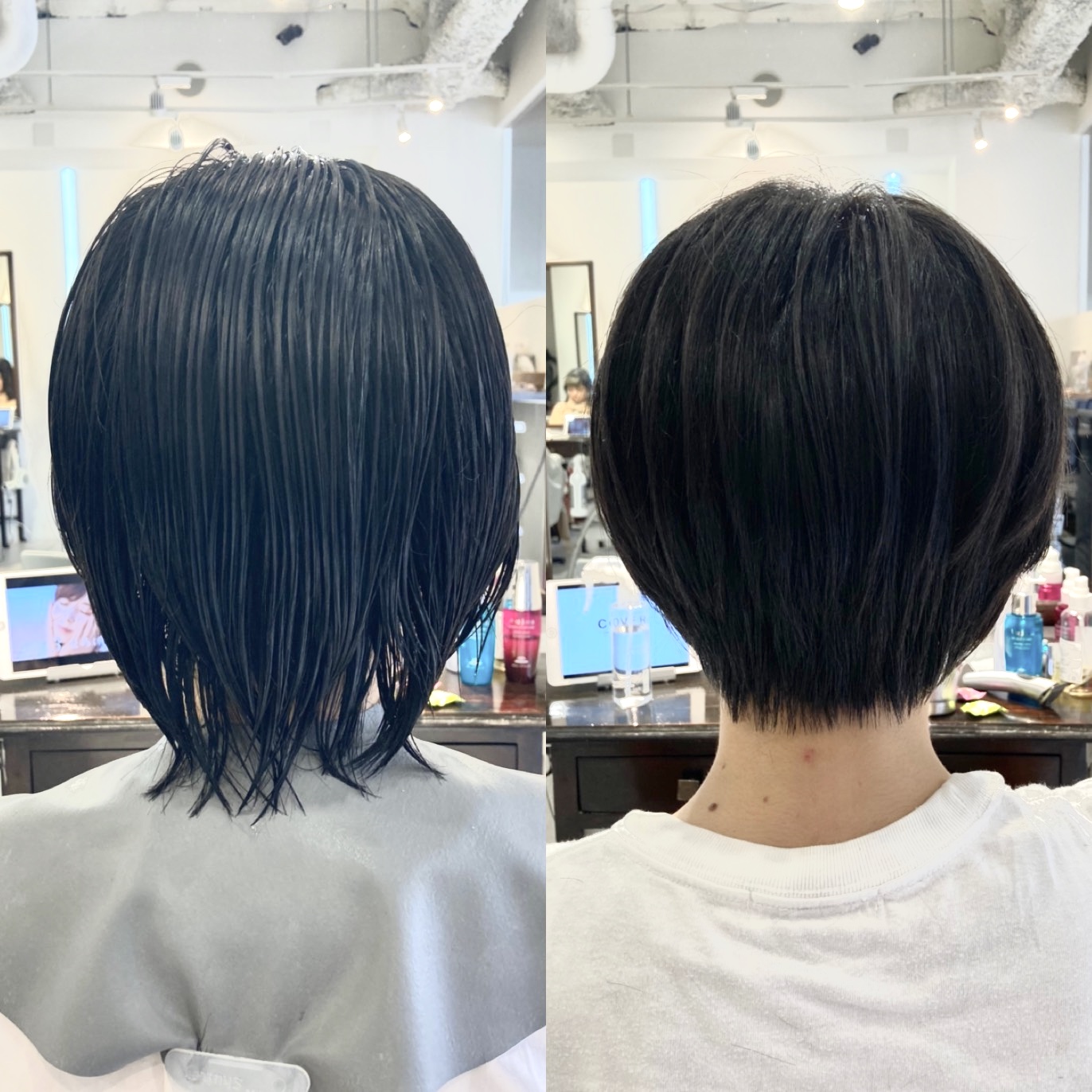 直毛でもしっかり収まるショートカット！