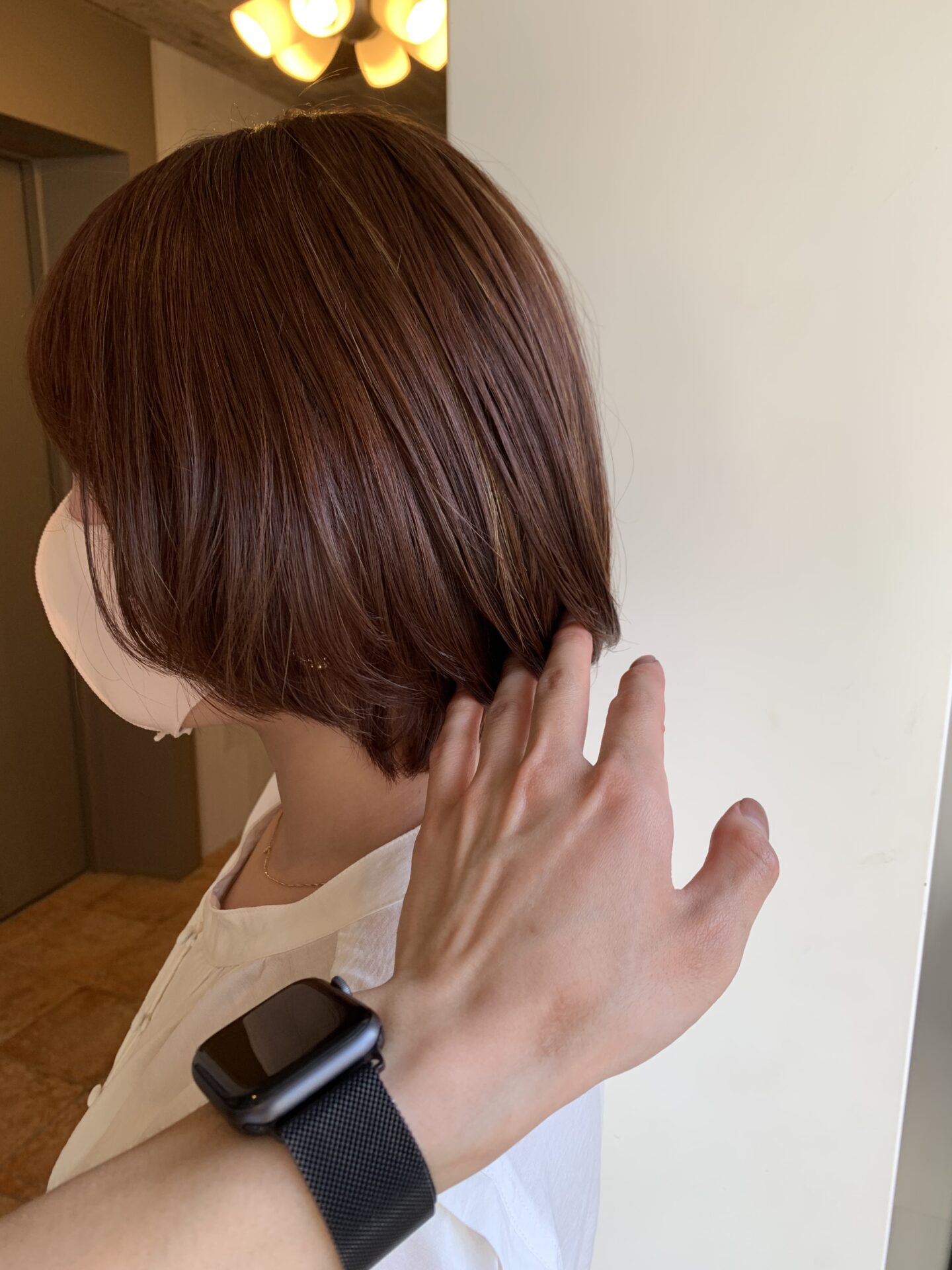 ボブ×暖色×ハイライト