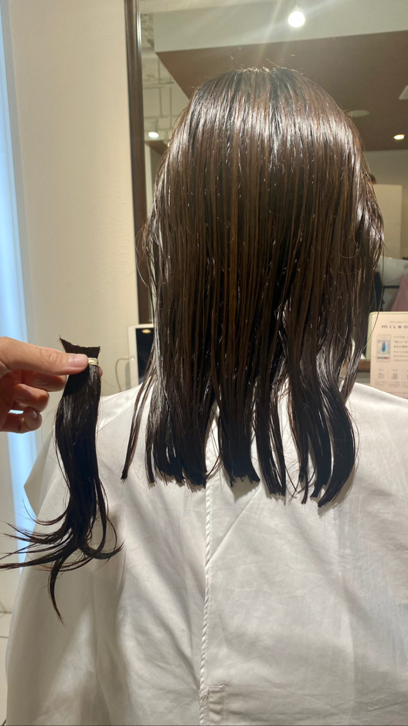 ロングヘア→”くびれボブスタイル”に★