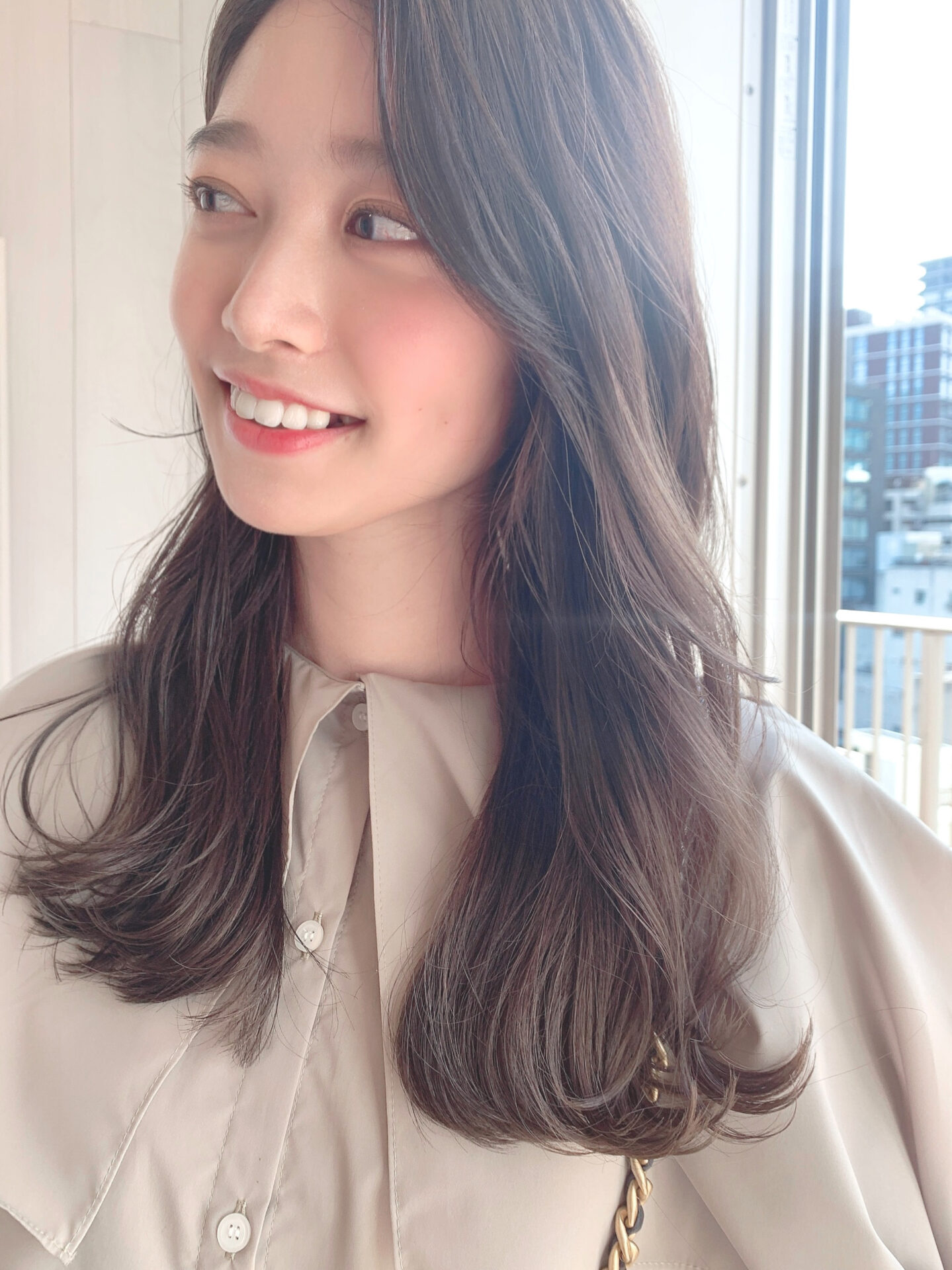 どんなシーンにも万能なグレージュカラー♪色長持ちカラーです！^ ^