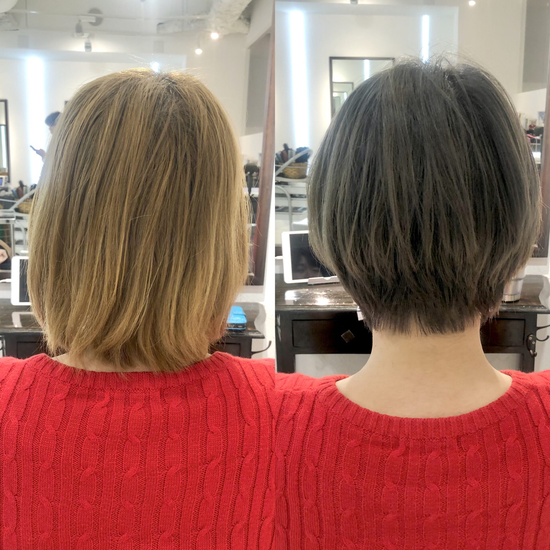 重たいボブが飽きたらショートボブに！