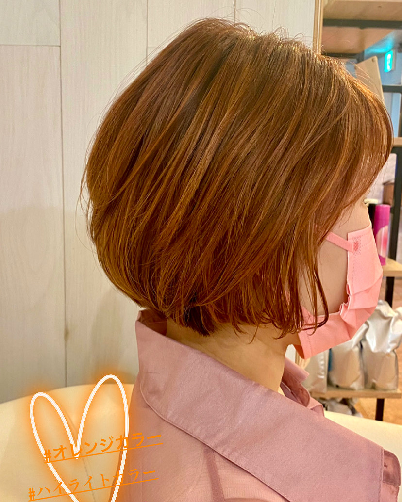 肌色が白い方には！人気のツヤカラー【オレンジ系カラー】オススメです★