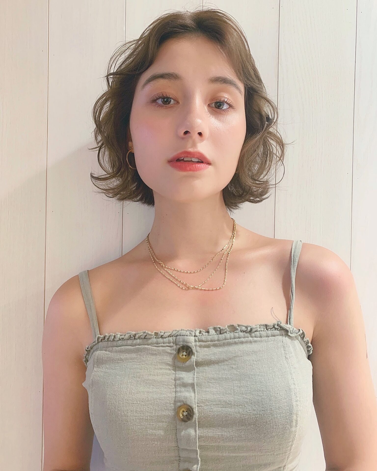 ボブ+レイヤー+デジタルパーマ＝(≧∇≦)♪