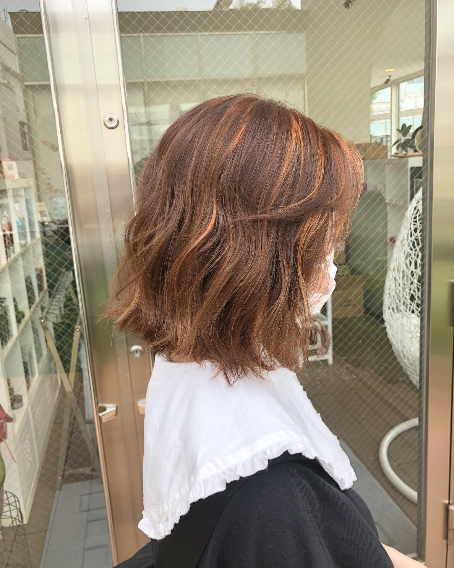 オレンジハイライトカラー