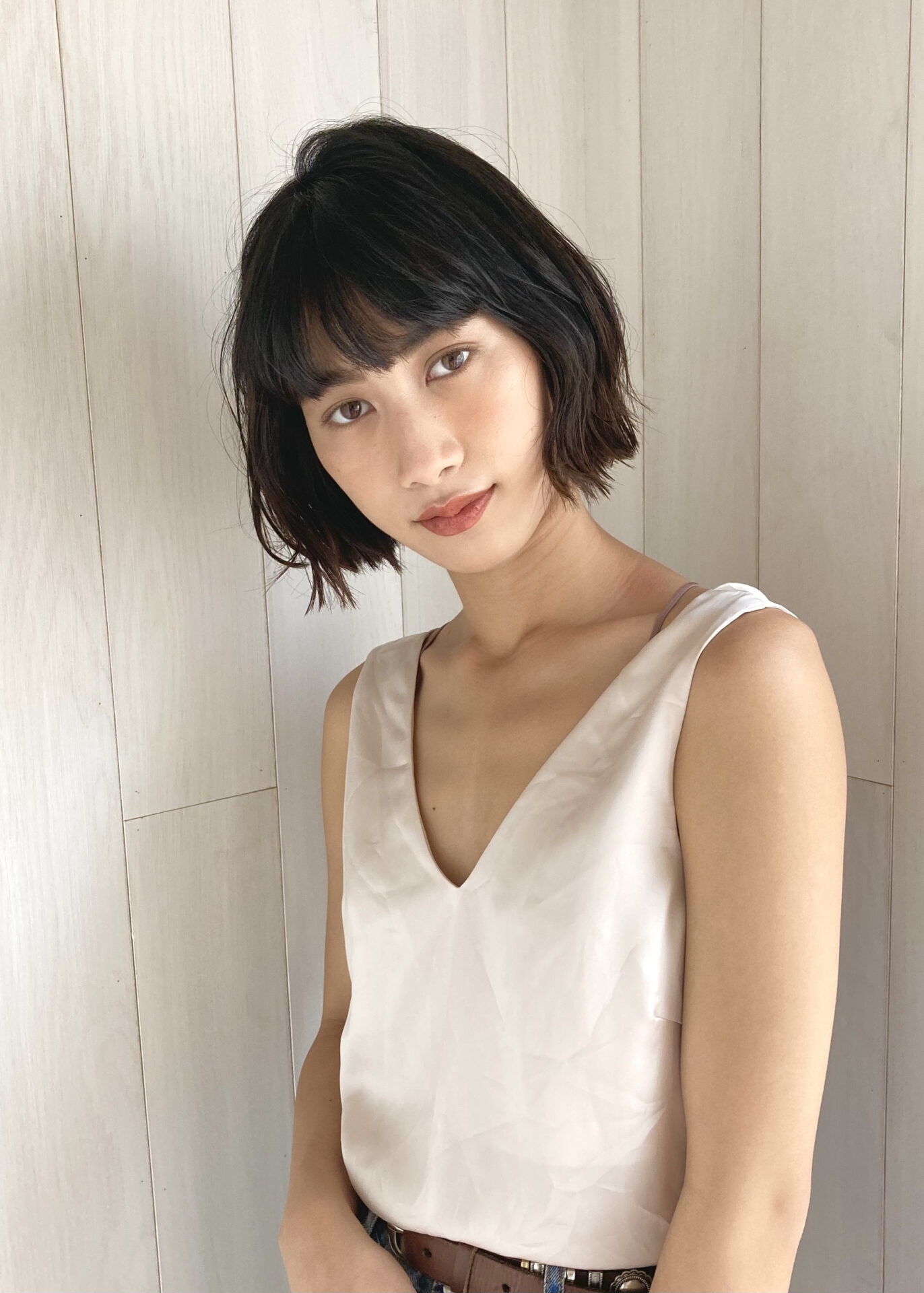 カジュアル可愛い！波巻きウェーブボブ☆