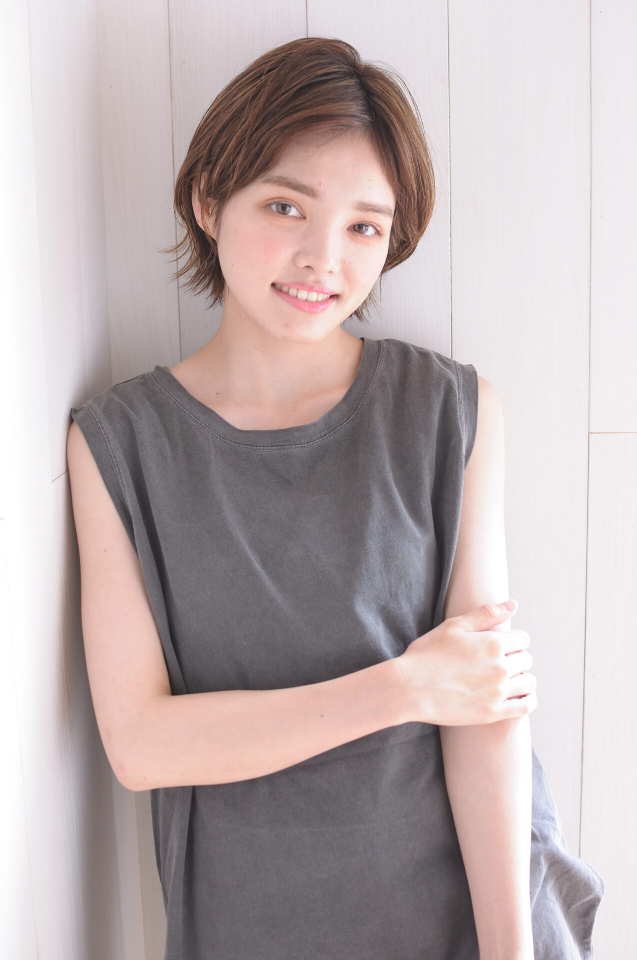 夏にぴったりヌーディーショート