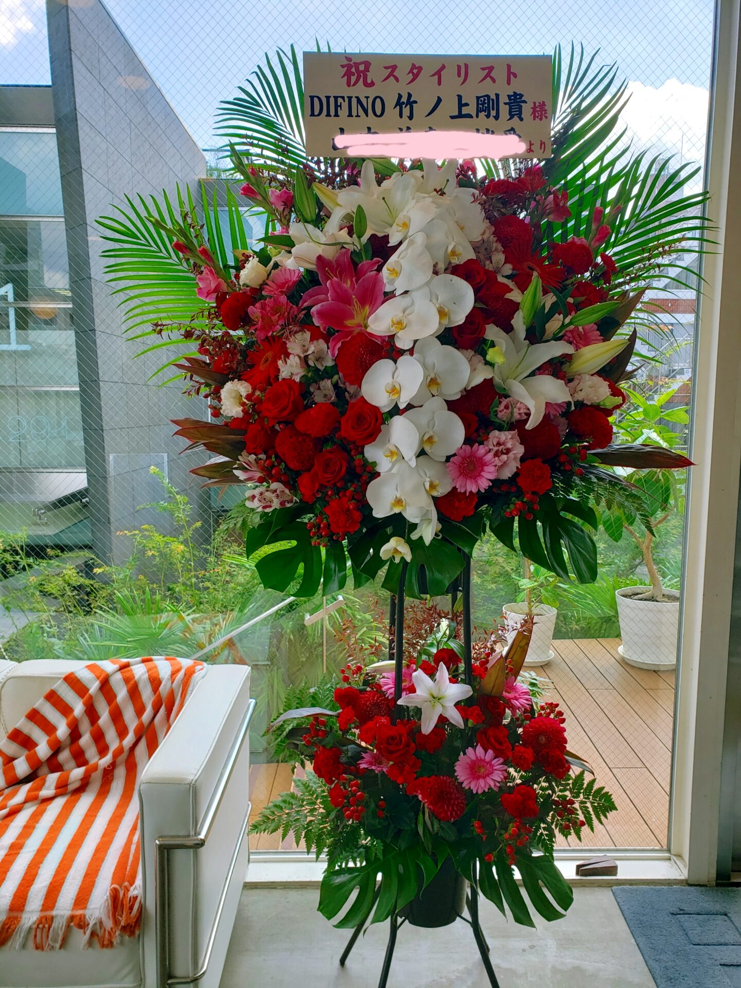 お祝いのお花♡