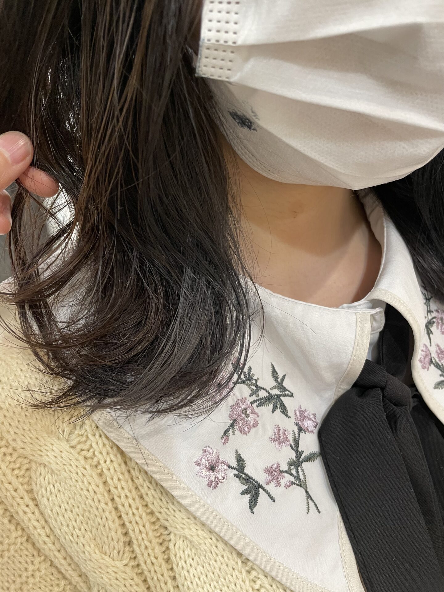 暗髪インナーカラー